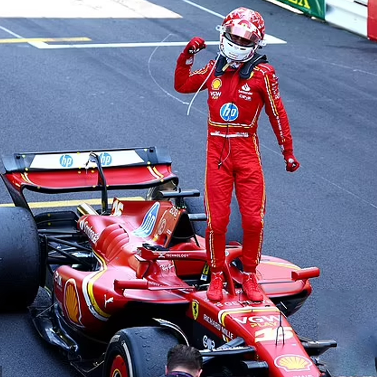 2024 Charles Leclerc Ferrari Monaco GP Special Edition Replica F1 Race Suit