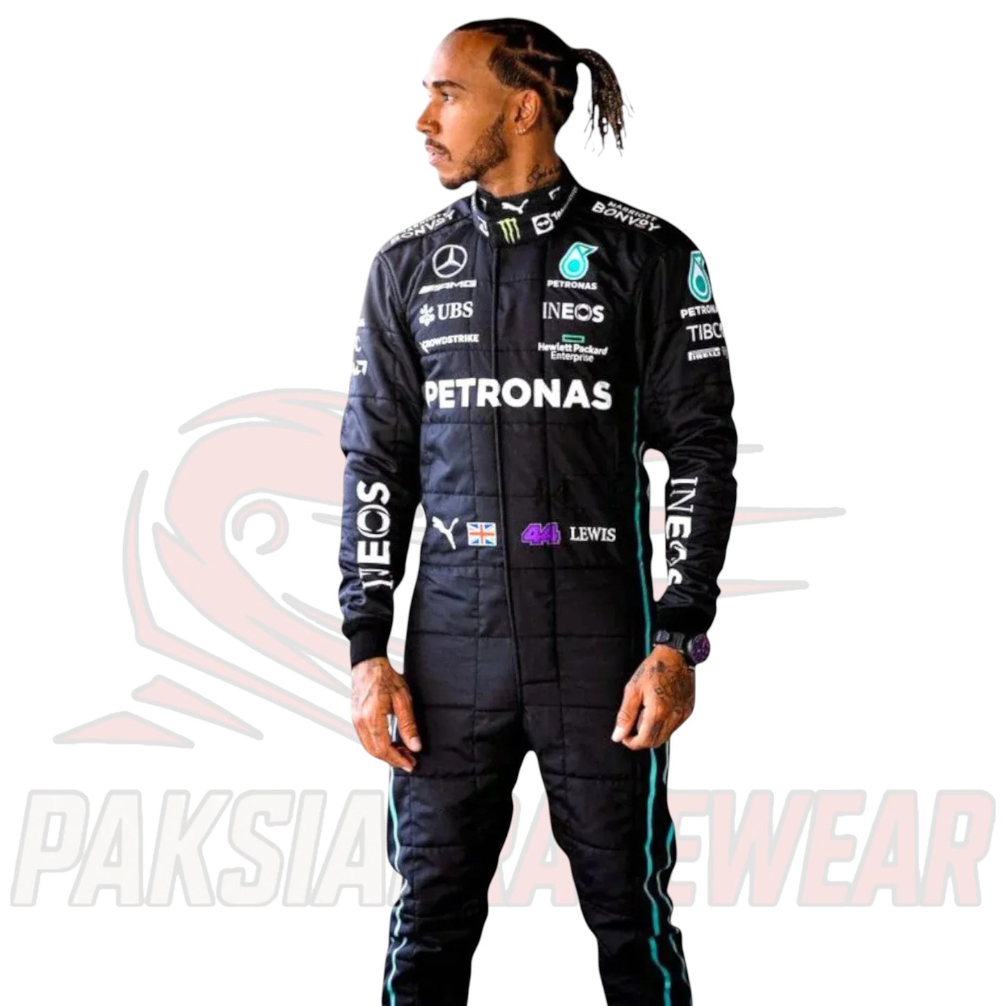 2019 Lewis Hamilton Petronas Mercedes-AMG F1 Race Suit by Paksial Racewear