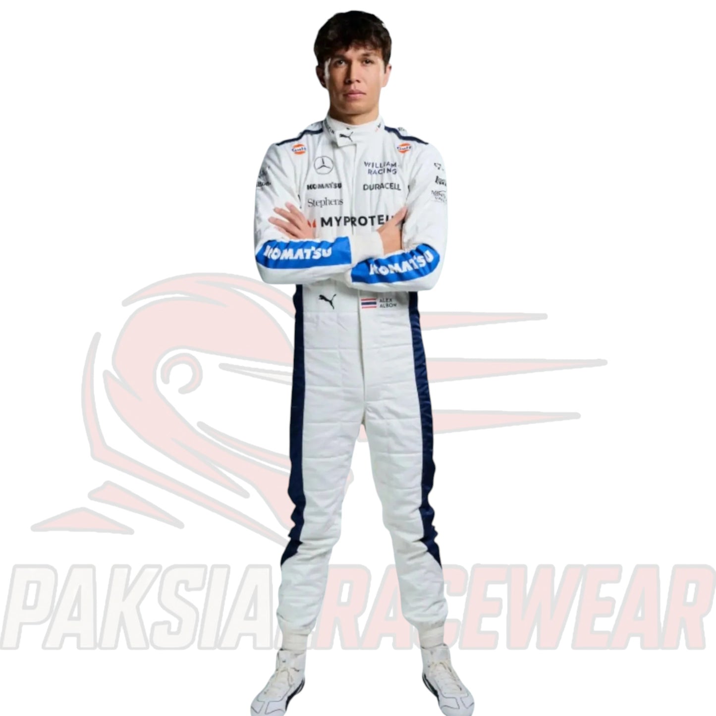Alexander Albon 2024 Williams F1 Team Racing Suit Replica