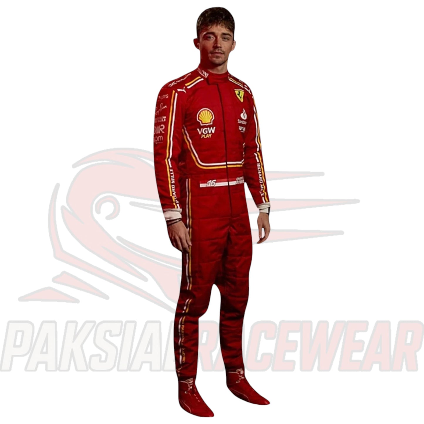 2024 Charles Leclerc Scuderia Ferrari F1 New Model Race Suit | Paksial Racewear