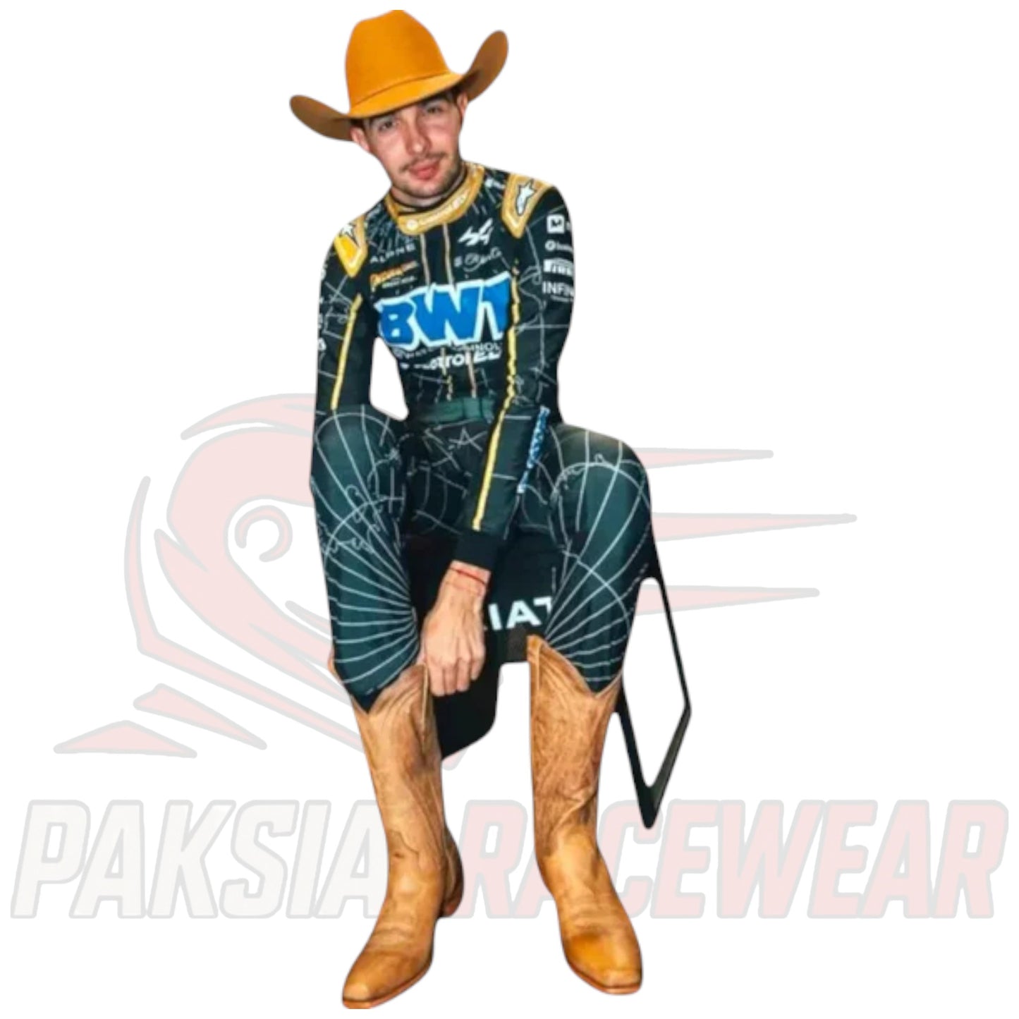 Esteban Ocon 2024 Alpine F1 Austin GP Race Suit – Limited Edition Replica
