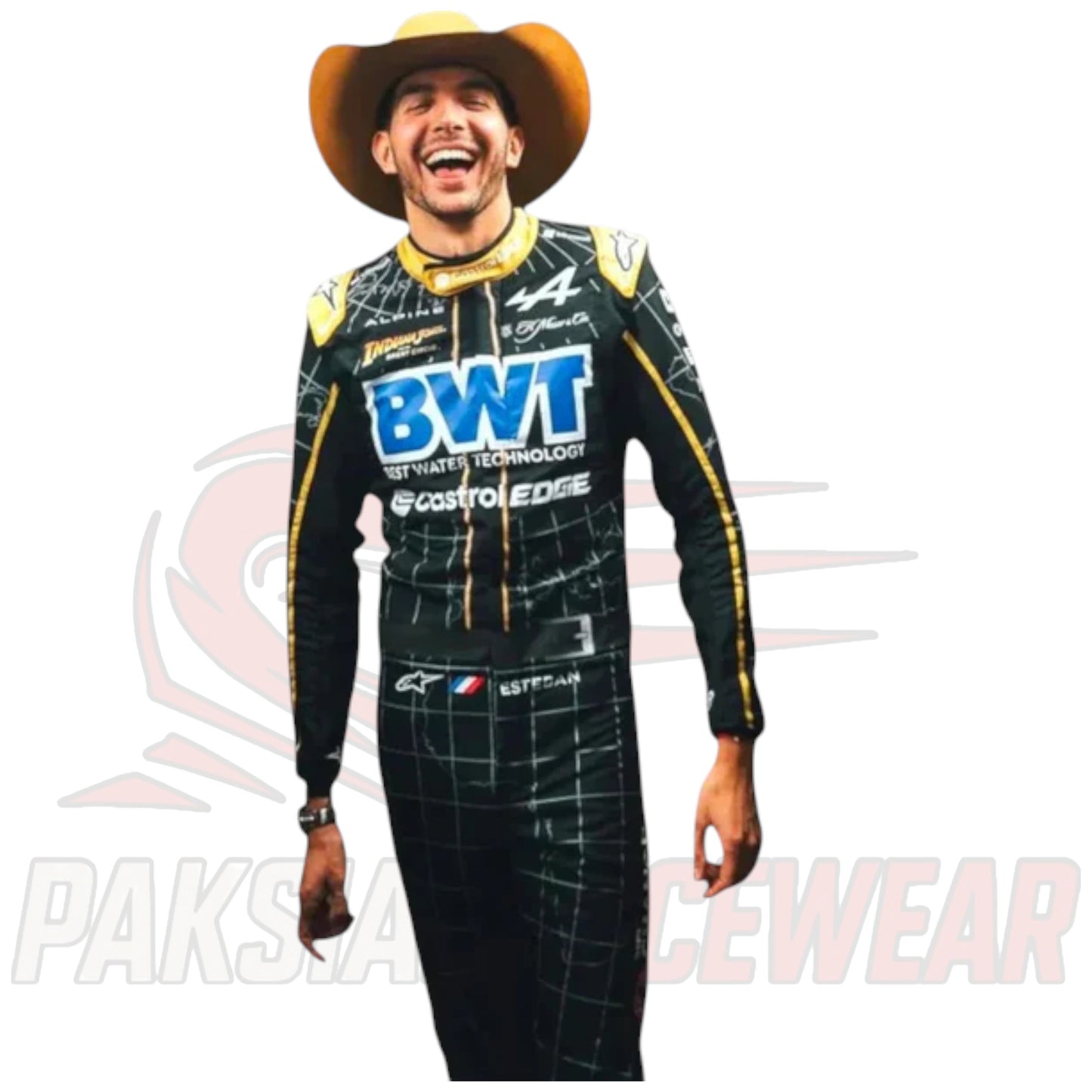 Esteban Ocon 2024 Alpine F1 Austin GP Race Suit – Limited Edition Replica