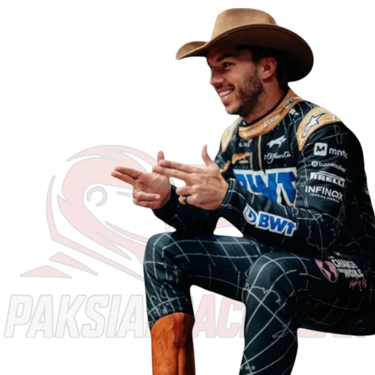 Pierre Gasly 2024 Alpine F1 Austin GP Race Suit – Official Replica