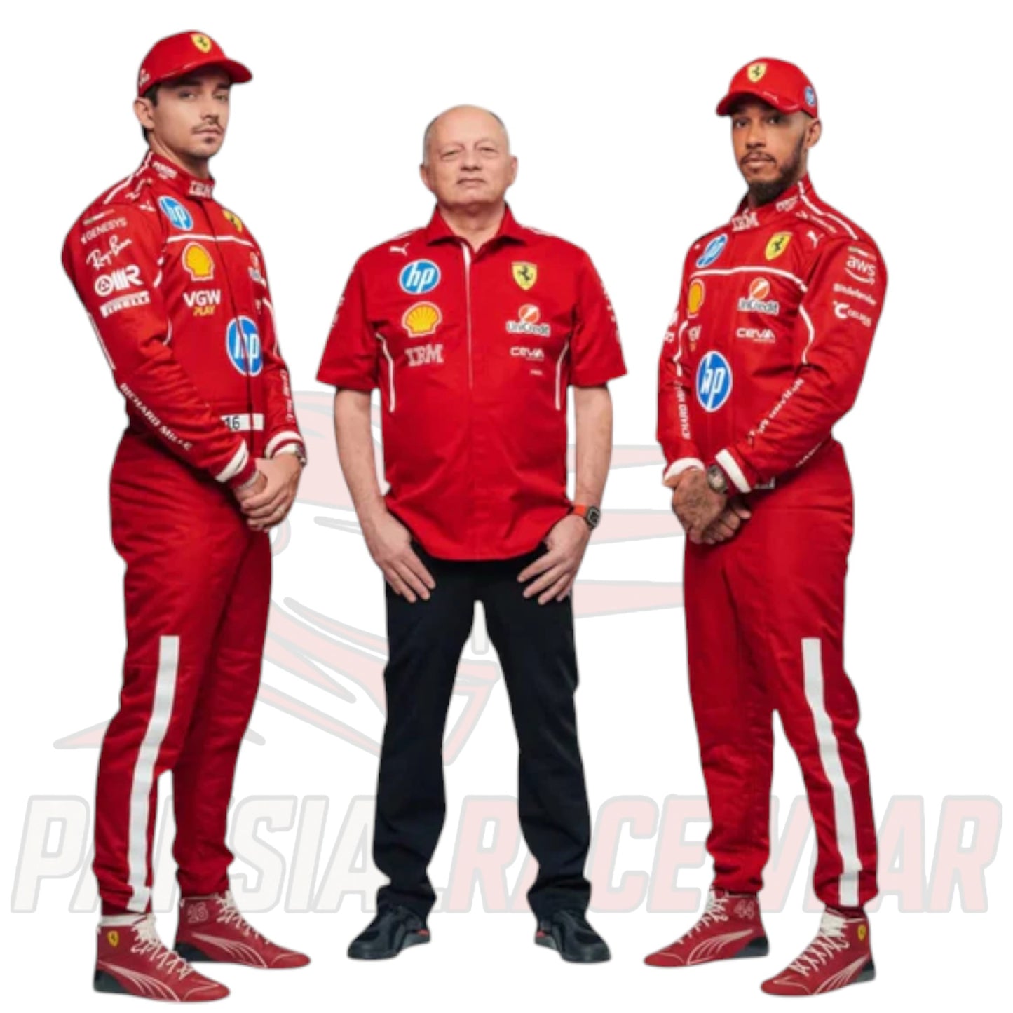 2025 Scuderia Ferrari HP F1 Team Drivers Replica Race Suit – Paksial Racewear