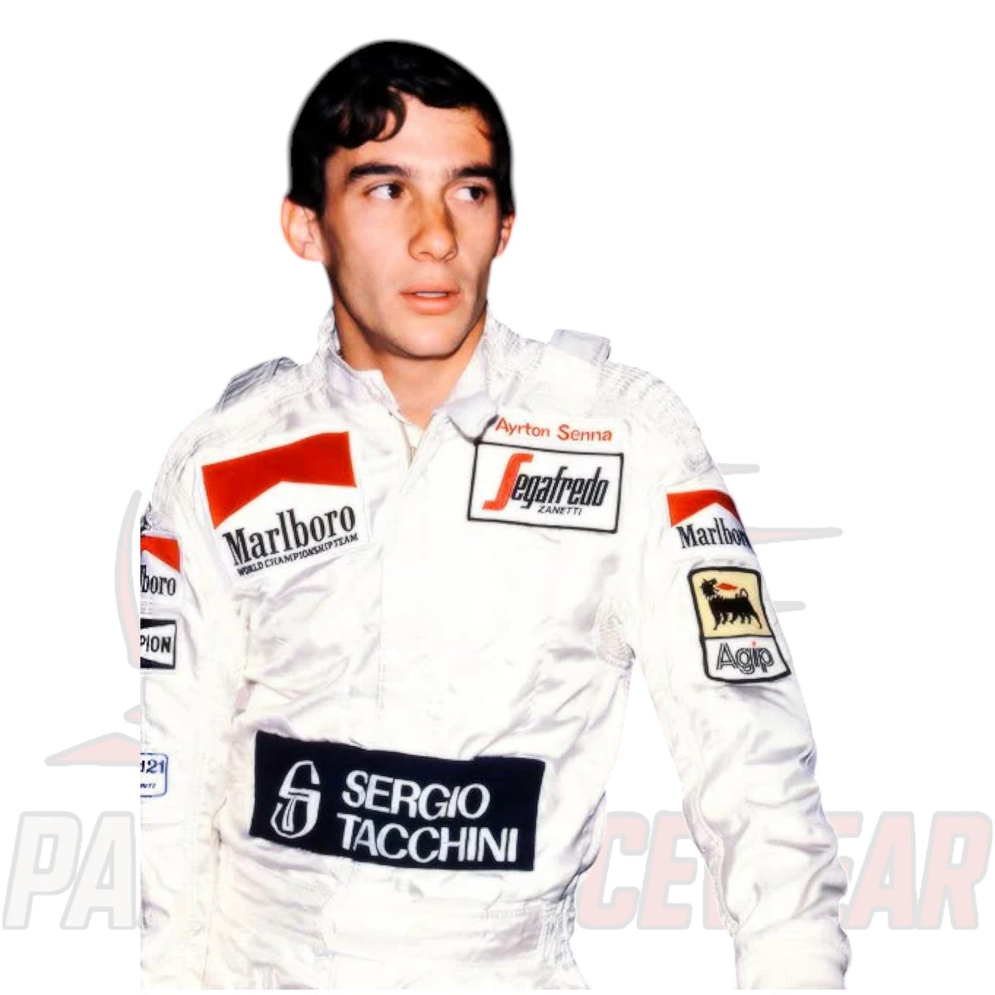 Ayrton Senna Sergio Tacchini Marlboro F1 Race Suit by Paksial Racewear