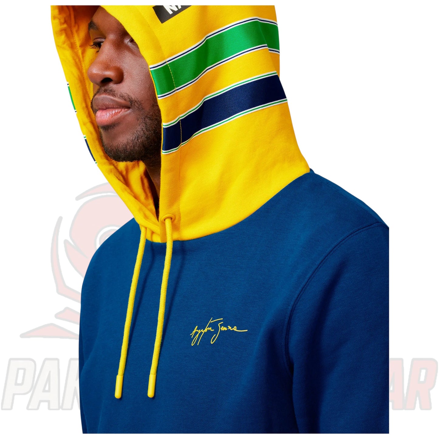 Ayrton Senna Stripe Hoodie by Paksial Racewear