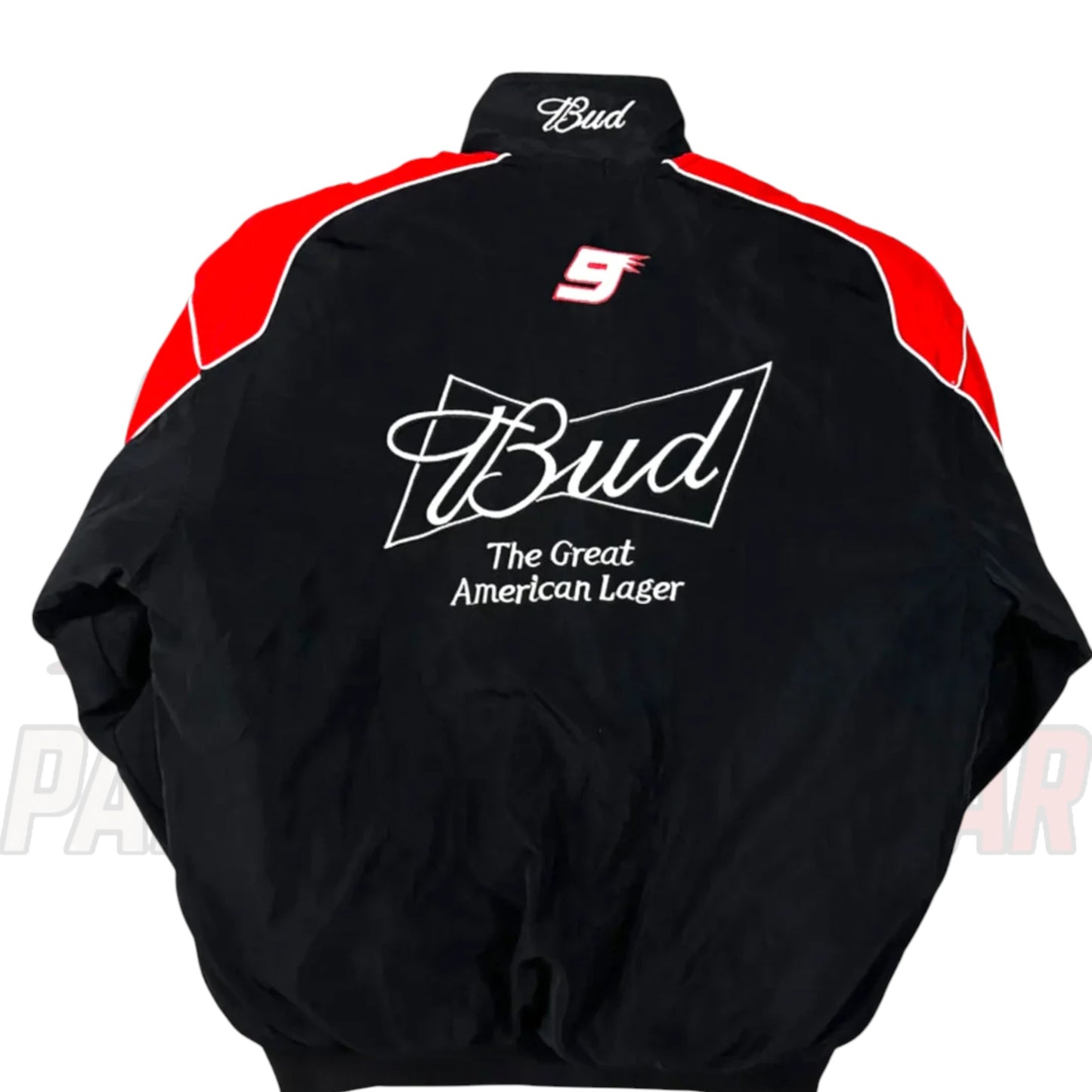 Budweiser Vintage Racing Jacket Retro Motorsport Style by Paksial Racewear