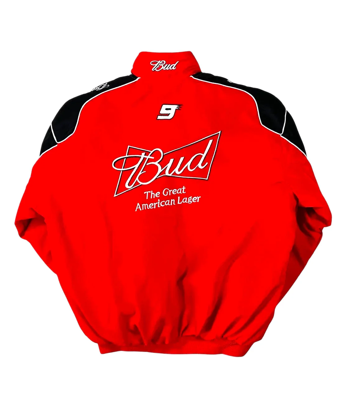 Budweiser Red & Black Racing Vintage Jacket by Paksial Racewear
