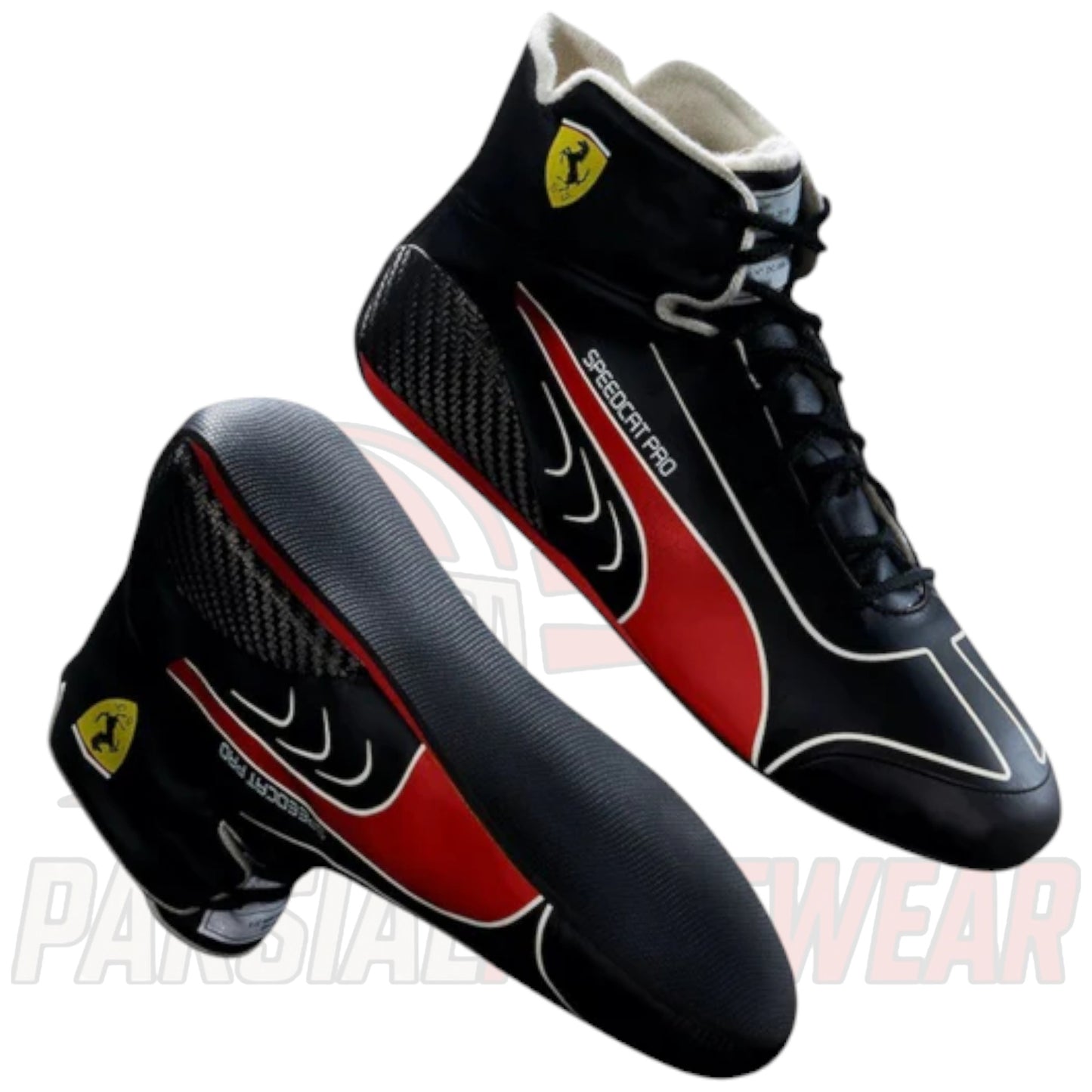 Charles Leclerc Ferrari Speedcat Pro Replica Shoes – Paksial Racewear