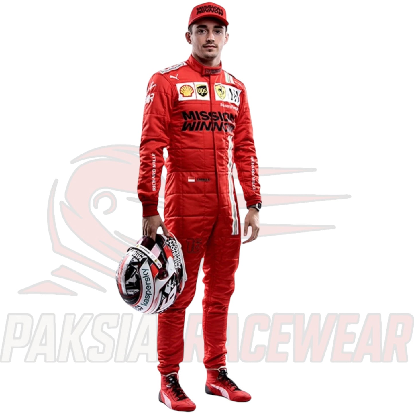 Charles Leclerc 2021 Scuderia Ferrari F1 Replica Racing Suit