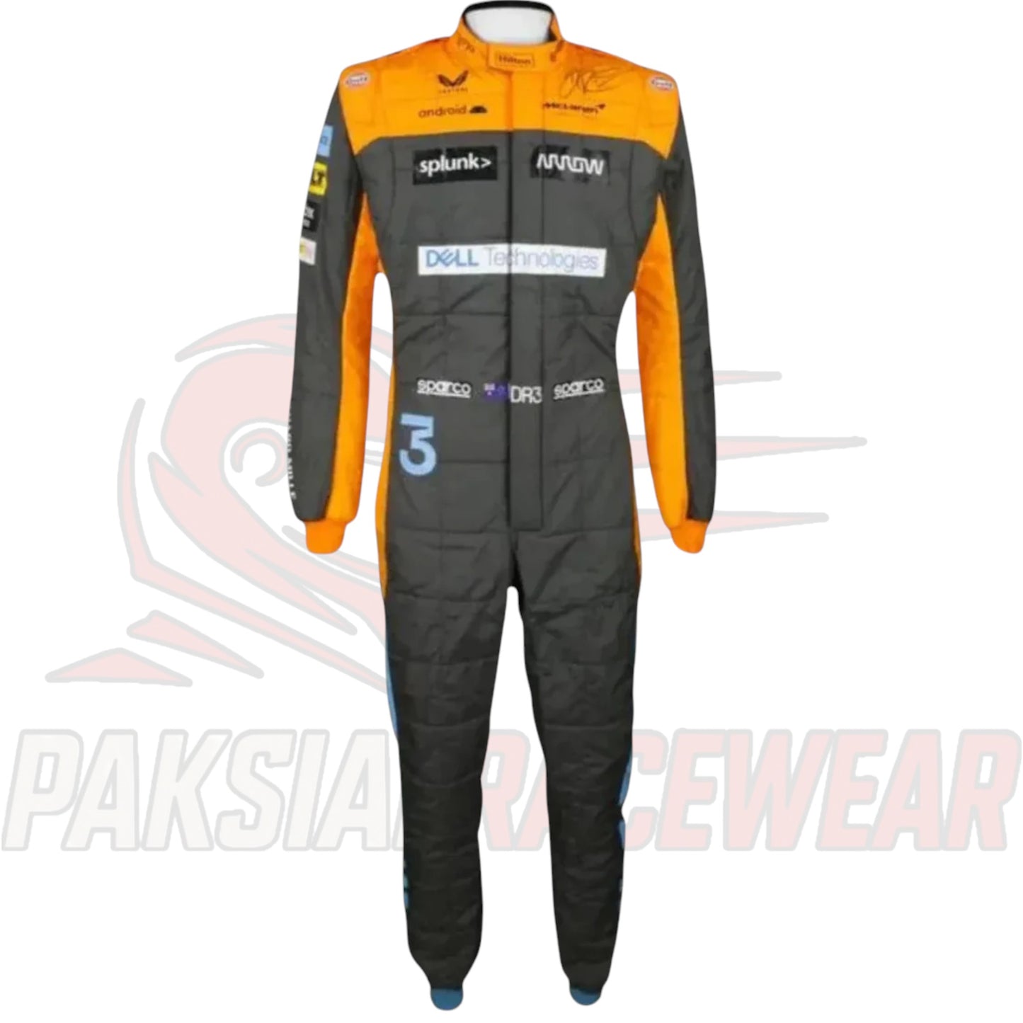 Daniel Ricciardo 2022 McLaren Formula 1 Team Race Suit Replica by Paksial Racewear