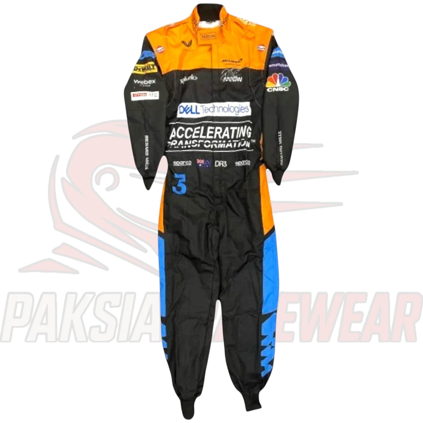 Daniel Ricciardo 2022 McLaren Formula 1 Team Race Suit Replica by Paksial Racewear