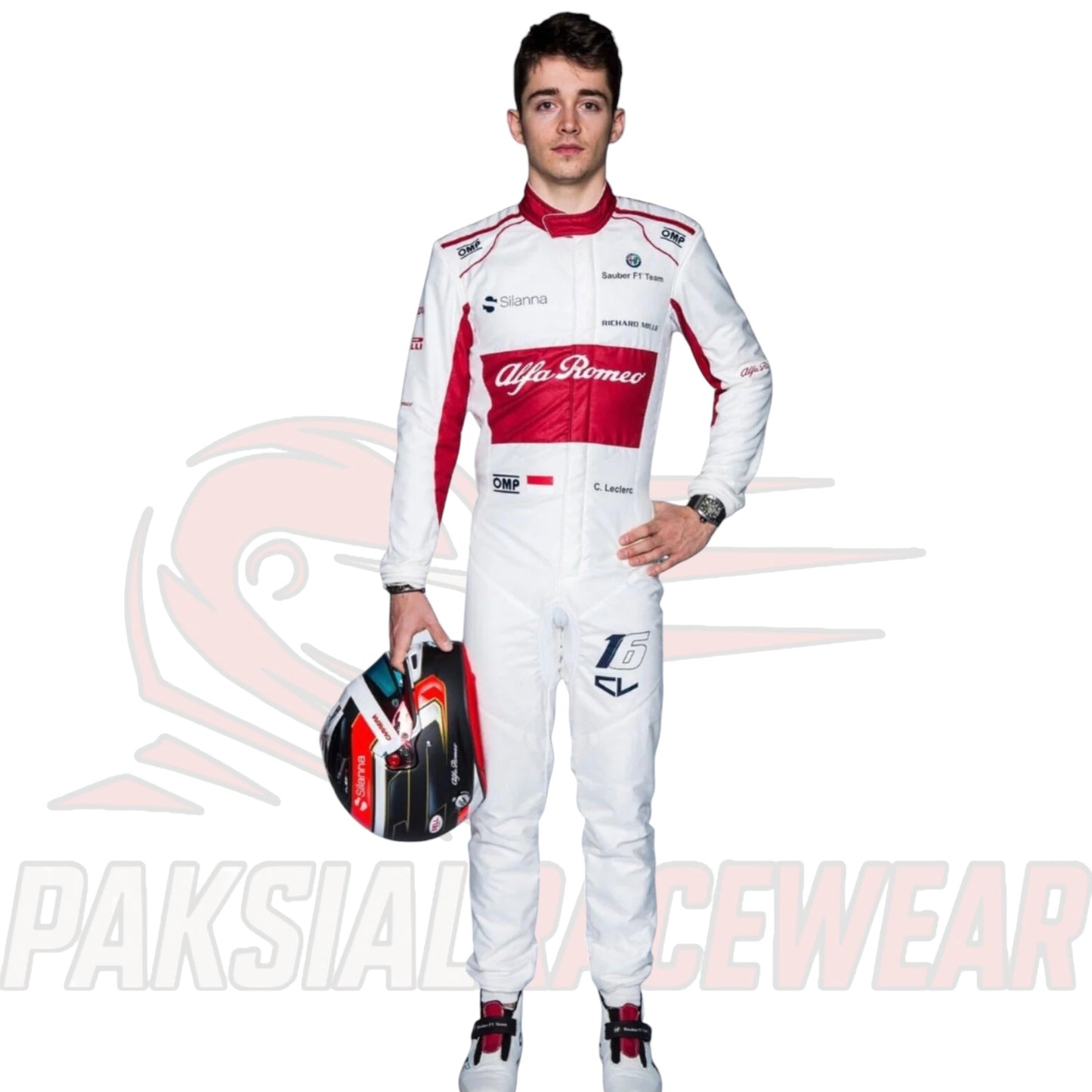 F1 Alfa Romeo Printed Go Kart Racing Suit | Replica Racewear by Paksial