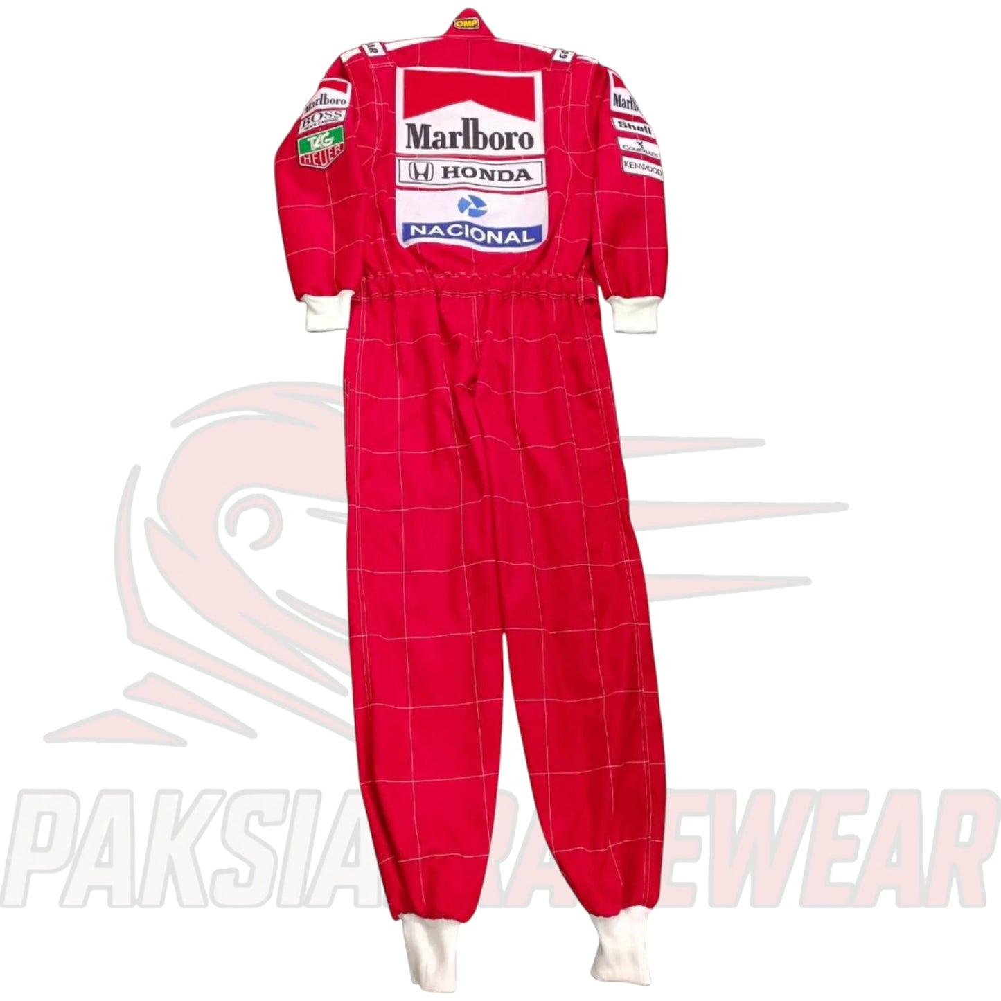 Ayrton Senna 1991 F1 Embroidered Go Kart Racing Suit | Replica by Paksial