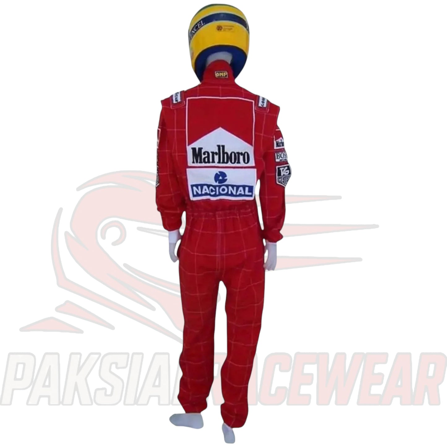 Ayrton Senna 1991 F1 Embroidered Patch Go Kart Replica Race Suit