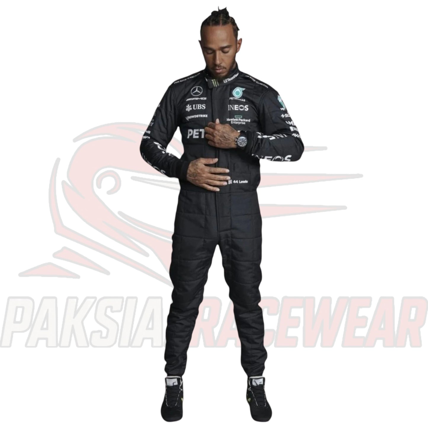 F1 Lewis Hamilton 2023 Printed Racing Suit – All Sizes Available – Authentic Replica