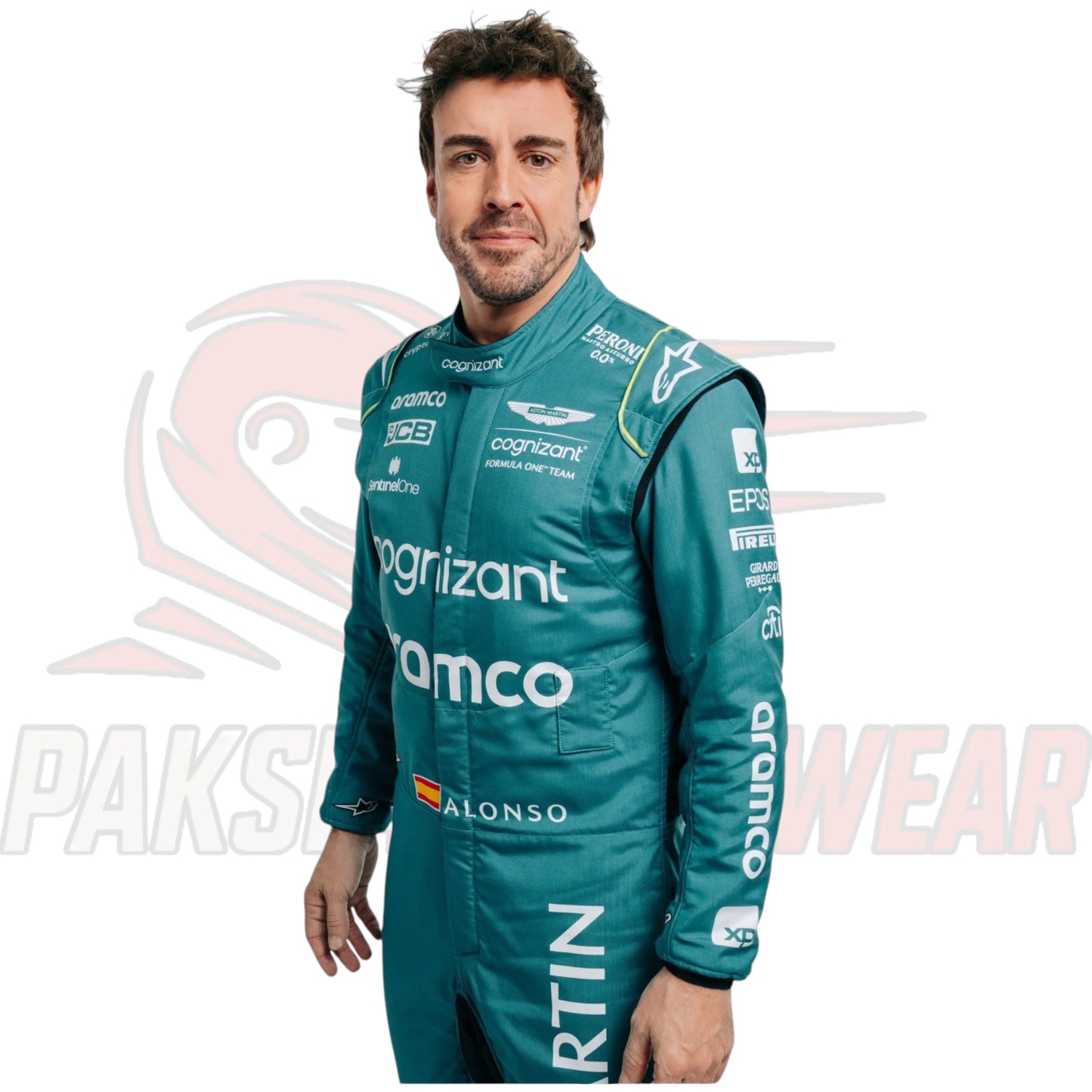 Fernando Alonso 2023 Aston Martin F1 Replica Karting Suit