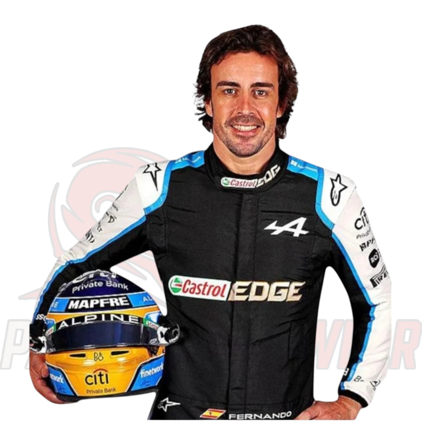 Fernando Alonso 2021 BWT Alpine F1 Team Replica Racing Suit