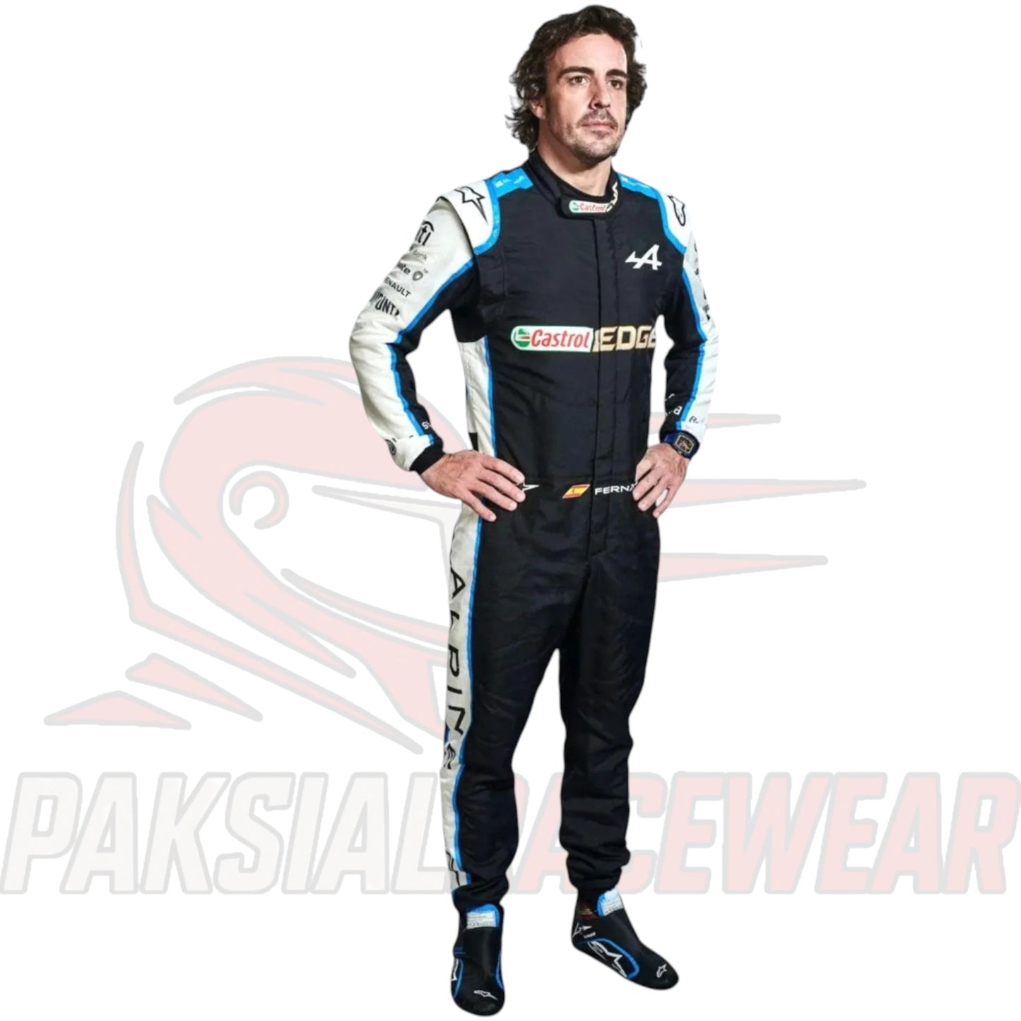 Fernando Alonso 2021 BWT Alpine F1 Team Replica Racing Suit
