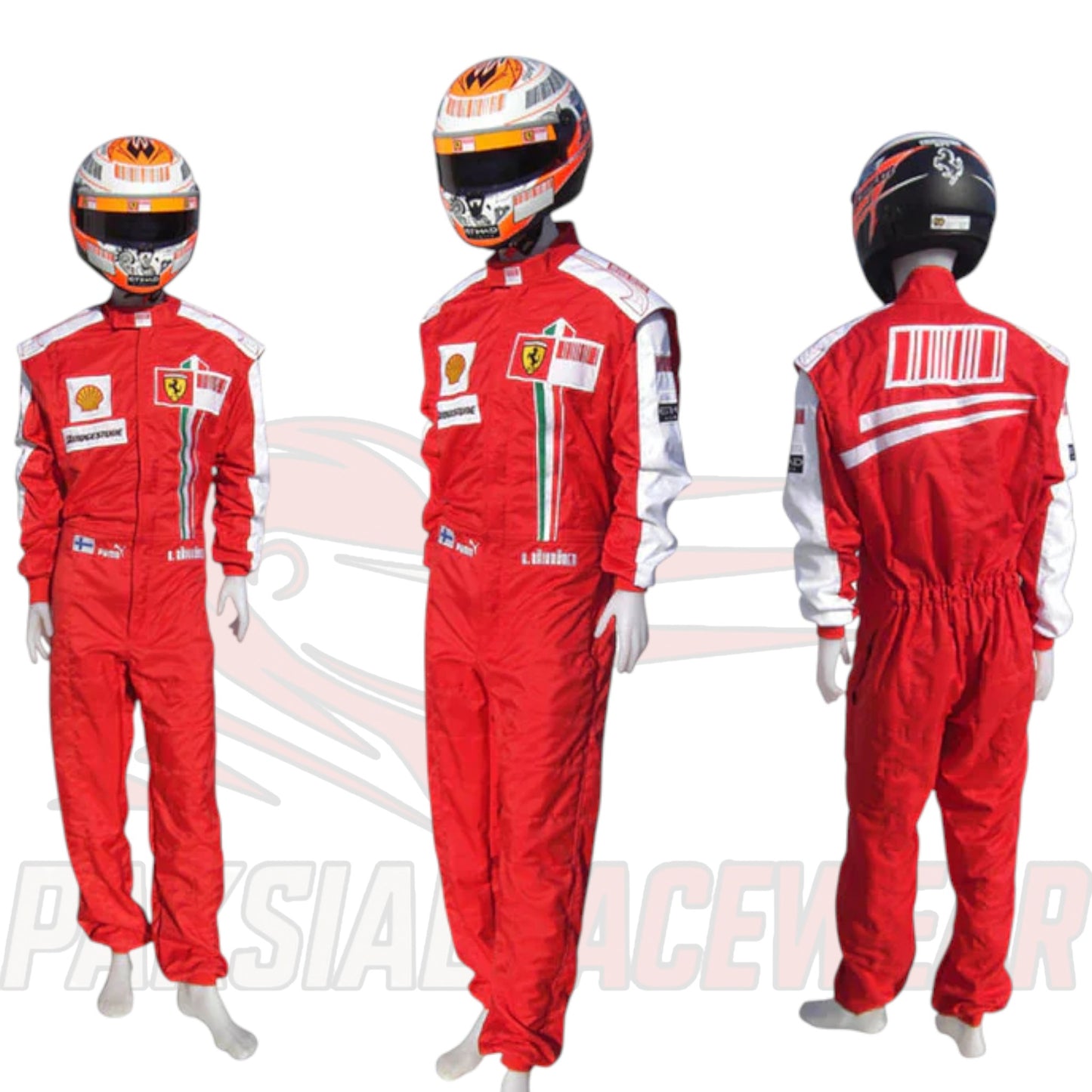 Kimi Räikkönen 2009 Ferrari F1 Replica Embroidered Go Kart Racing Suit