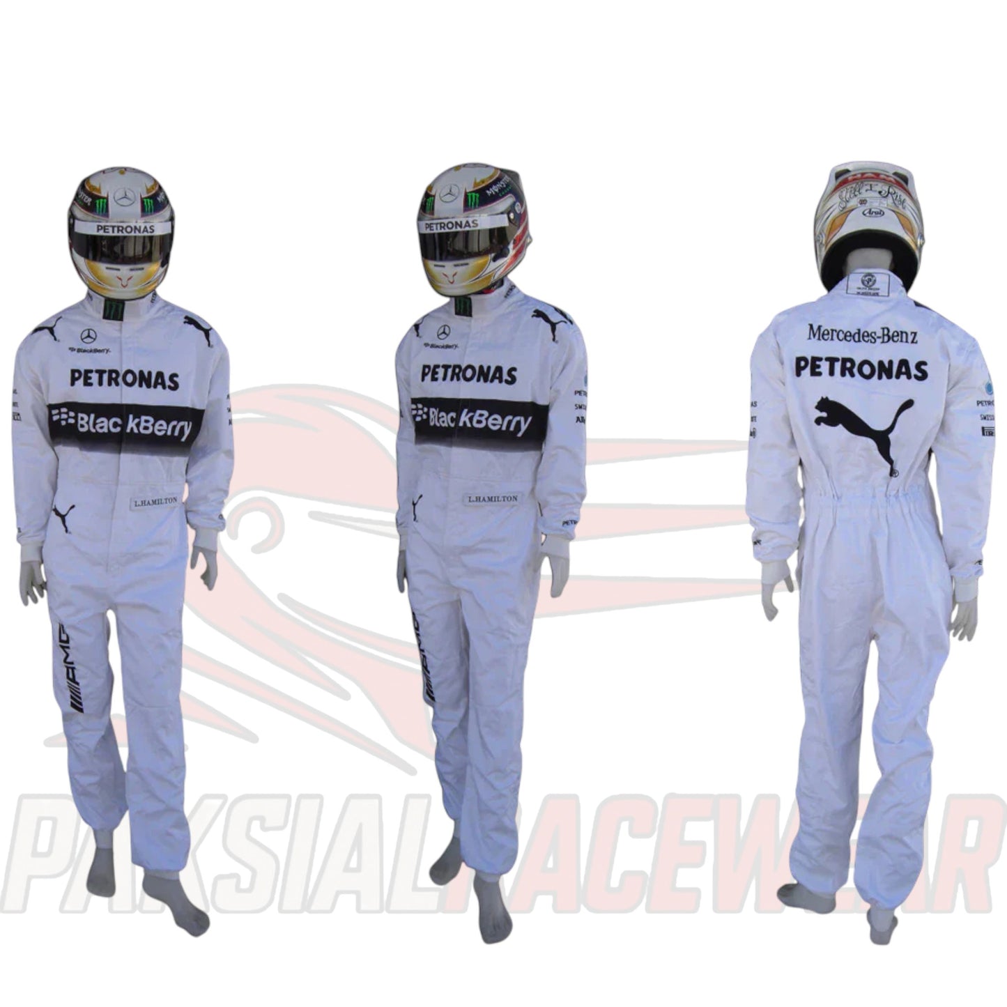 Lewis Hamilton 2014 Mercedes F1 Embroidered Replica Go Kart Race Suit
