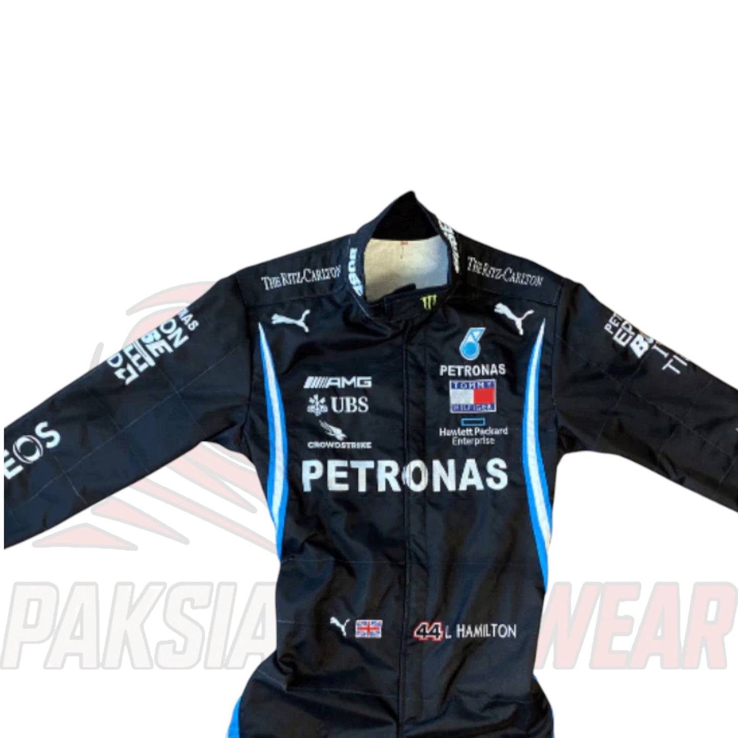 Lewis Hamilton 2020 Mercedes F1 Embroidered Replica Go Kart Race Suit