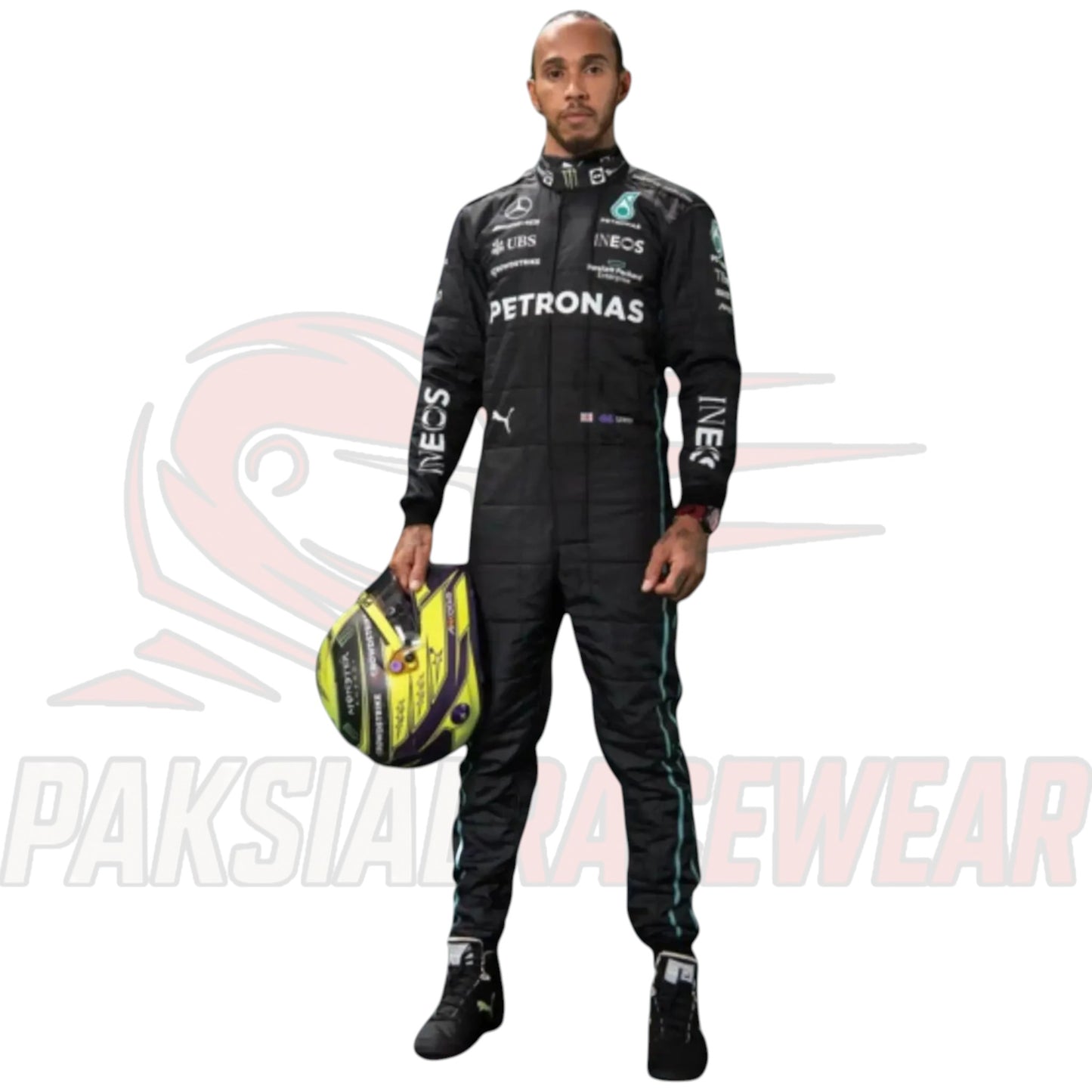 Lewis Hamilton 2022 Mercedes-Petronas Go-Kart Replica Race Suit – All Sizes