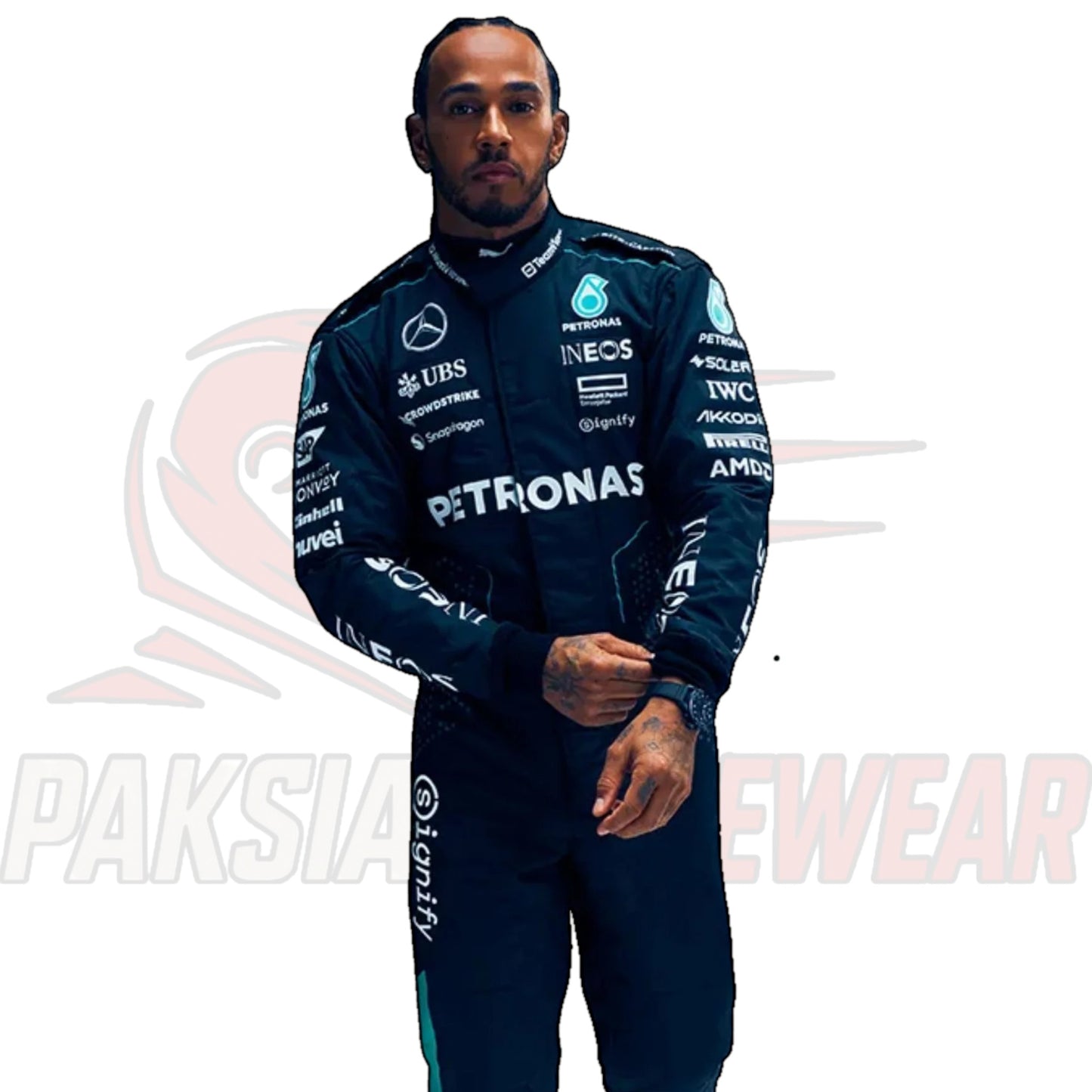 Lewis Hamilton 2024 Mercedes-AMG F1 Race Suit – Replica