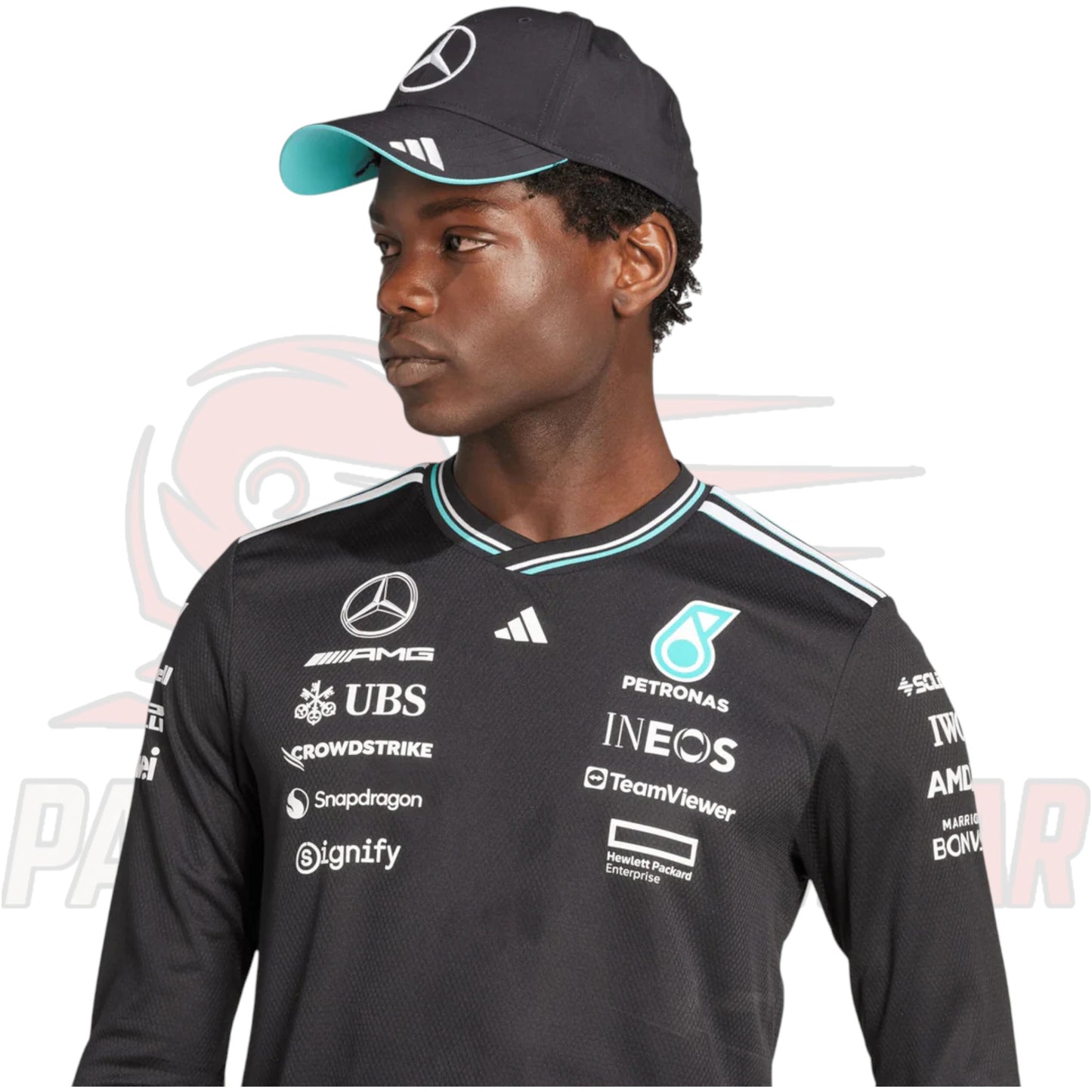 Mercedes F1 2025 adidas Driver Long Sleeve Shirt