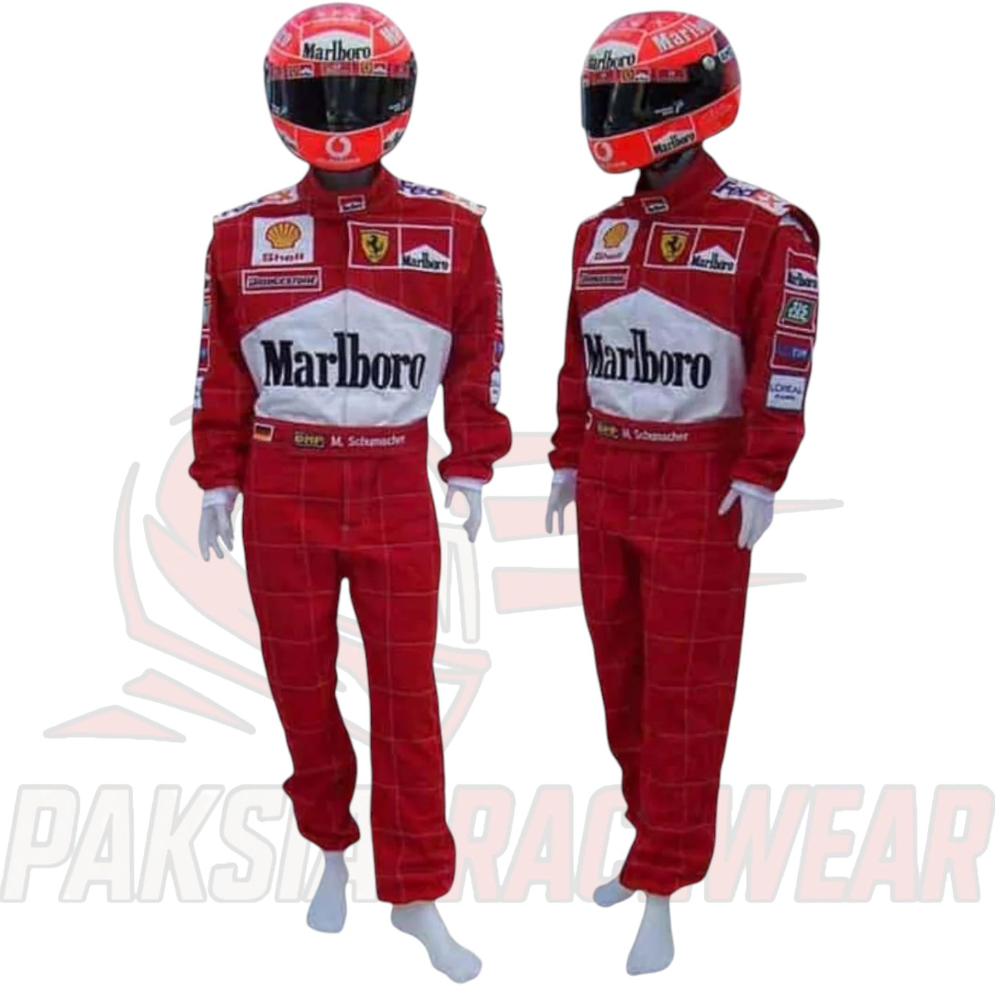 Michael Schumacher 2001 Ferrari F1 Printed Racing Suit