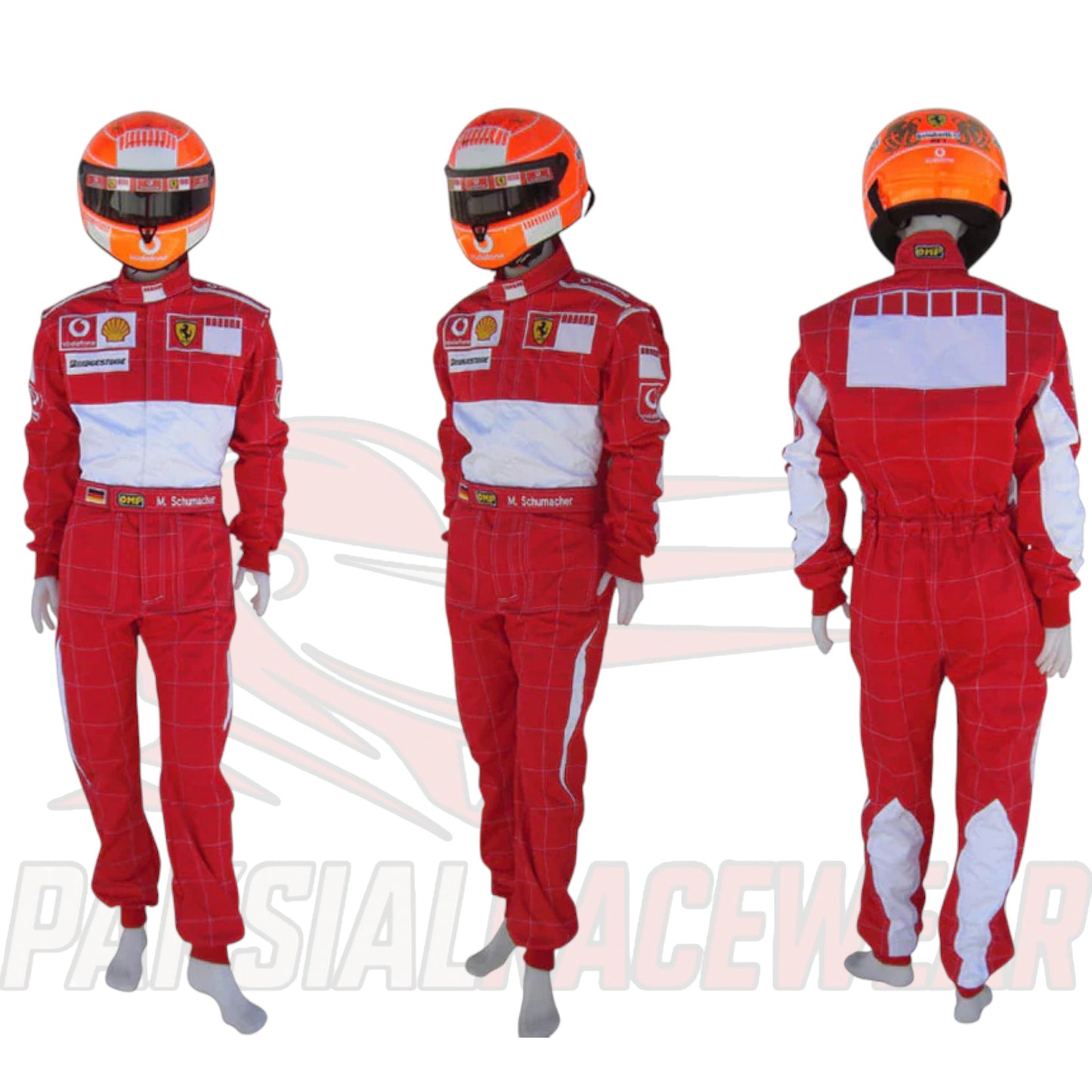 Michael Schumacher 2006 Ferrari BAR CODE Embroidered Replica Go Kart Race Suit