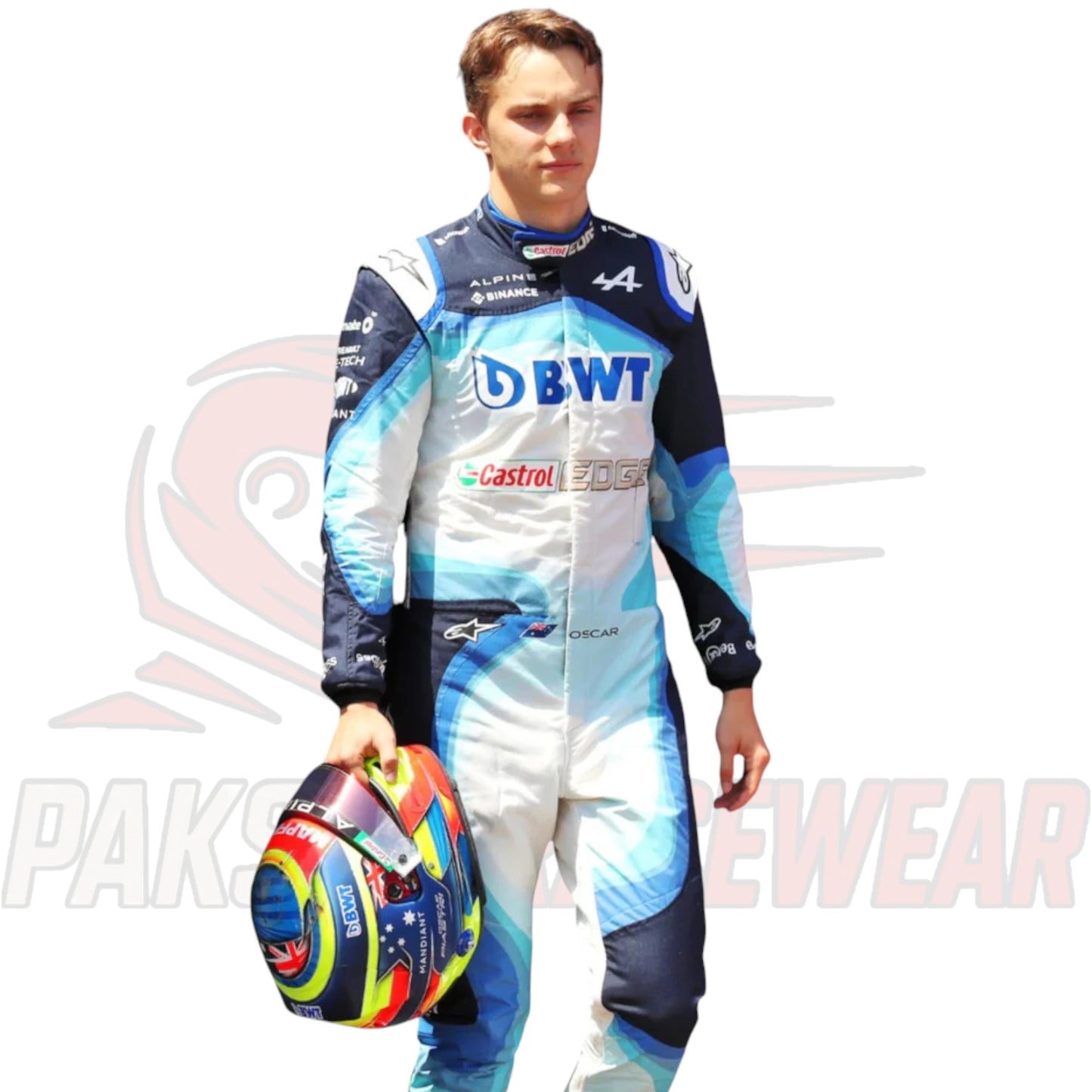 Oscar Piastri 2022 BWT Alpine F1 Team Race Suit Replica by Paksial Racewear