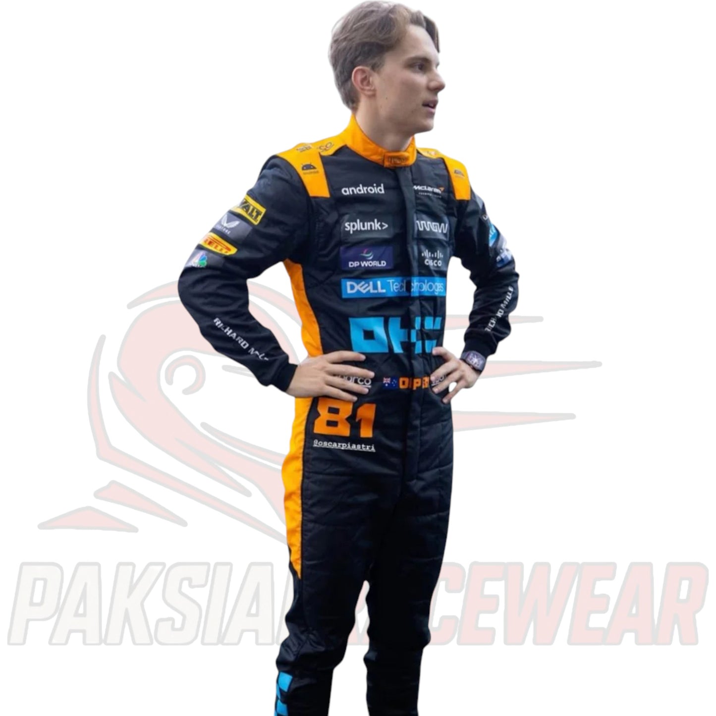 Oscar Piastri 2023 McLaren Formula 1 Singapore Grand Prix Race Suit – Replica by Paksial Racewear