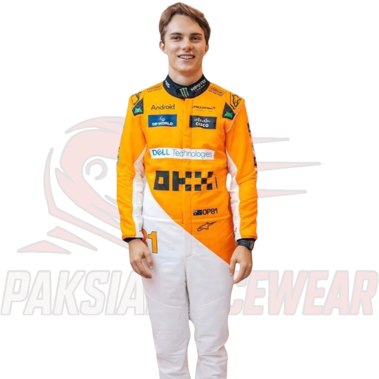 Oscar Piastri 2024 McLaren F1 Singapore Grand Prix Race Suit Replica by Paksial Racewear