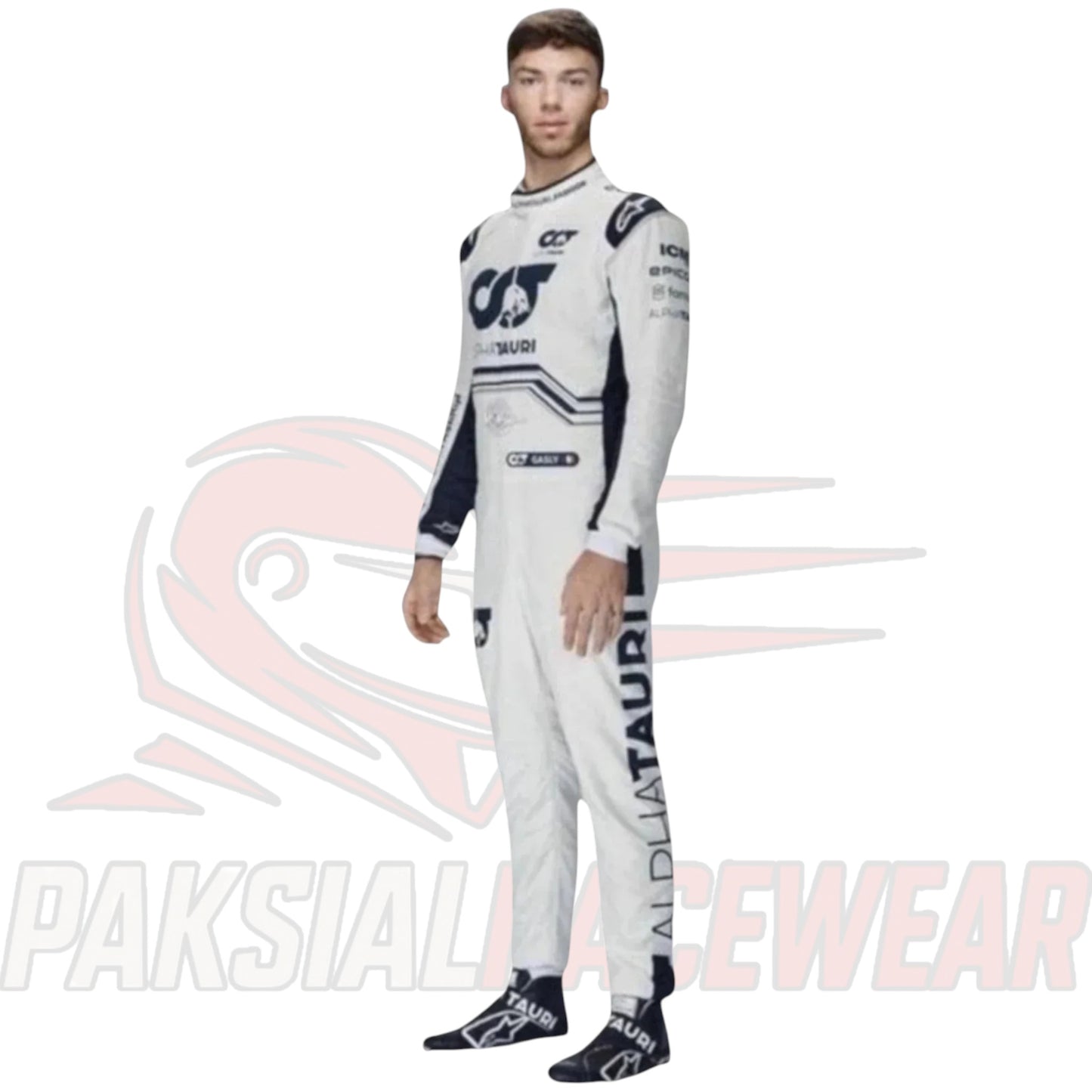 Pierre Gasly 2022 AlphaTauri Go-Kart Replica Race Suit | Formula One Inspired by Paksial Racewear