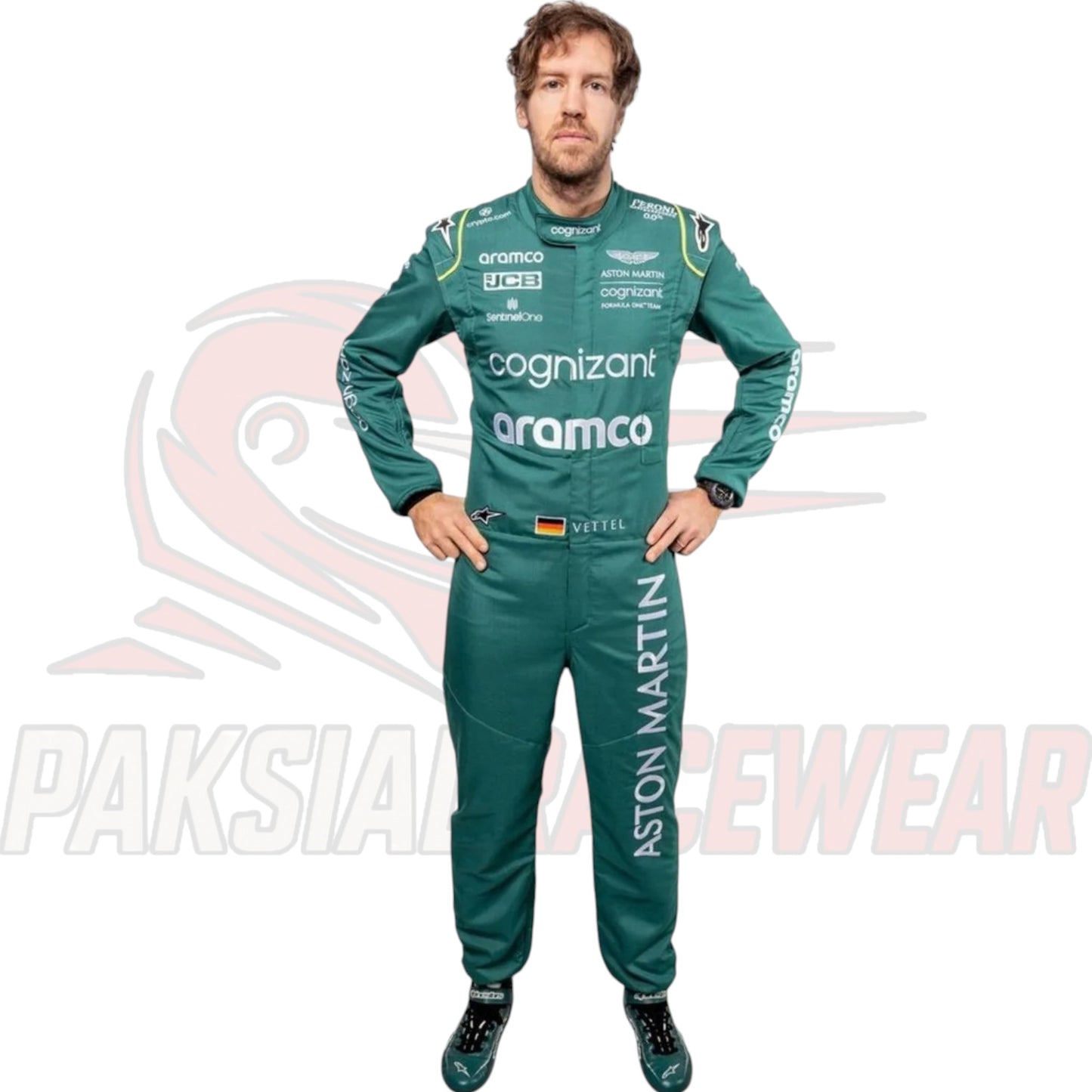 Sebastian Vettel 2022 Aston Martin F1 Replica Racing Suit