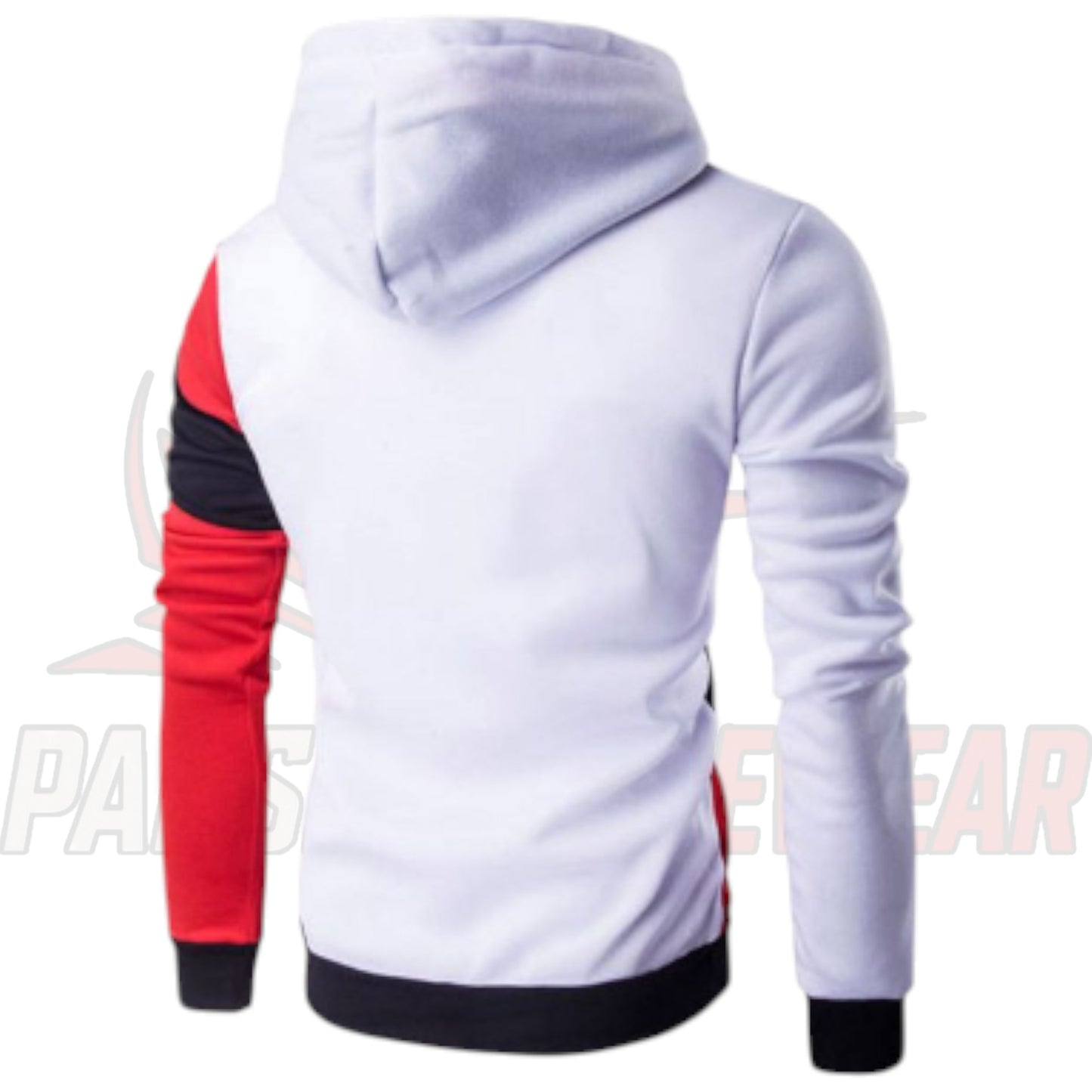 Streetwear Wave-Cut Design Hoodie