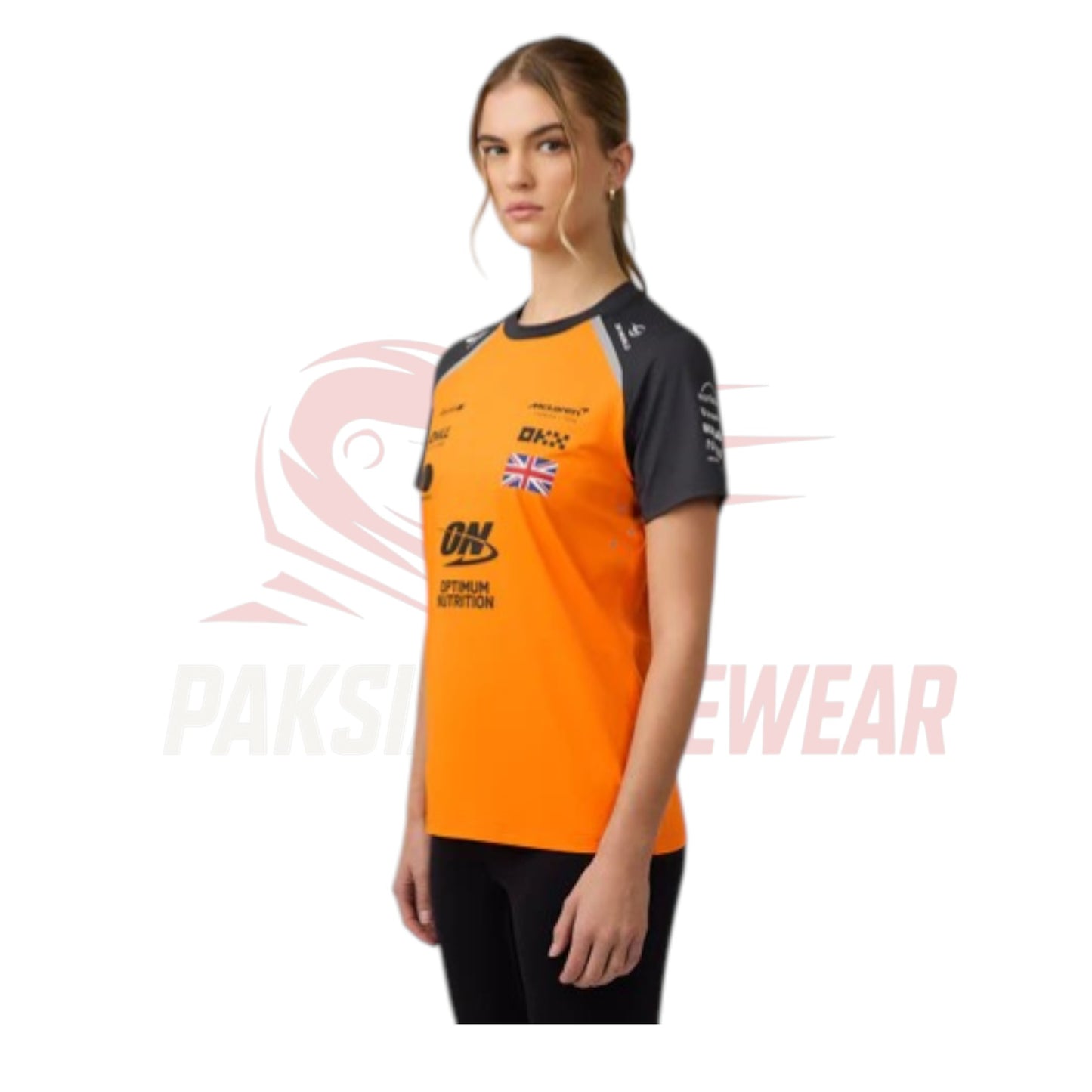 Lando Norris Women’s McLaren F1 Crew T-Shirt – Papaya