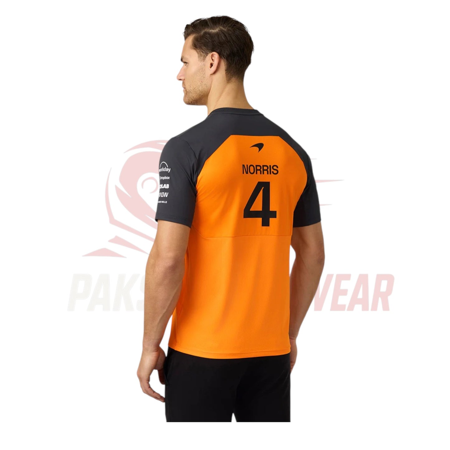 Lando Norris Men’s McLaren F1 Team Shirt – Papaya