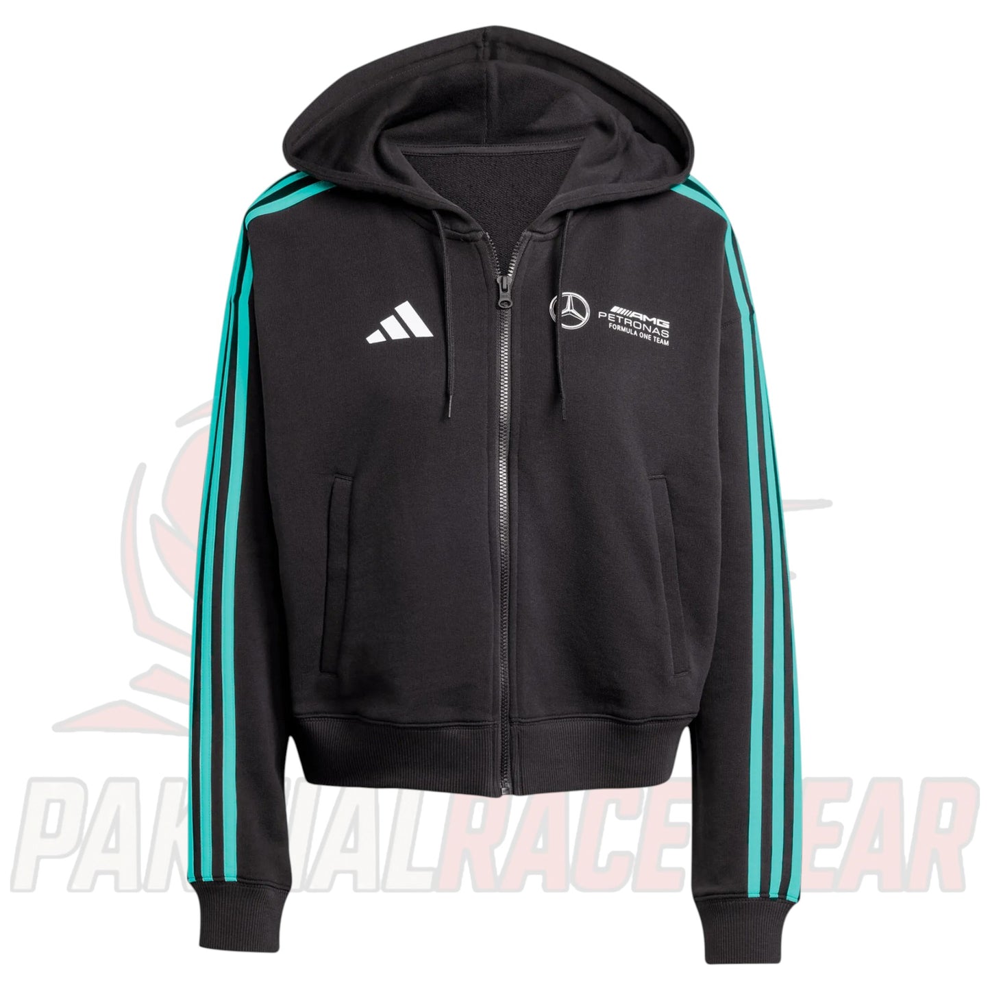 Mercedes-AMG PETRONAS F1 Team Women’s adidas DNA Full-Zip Hoodie – Official Fanwear