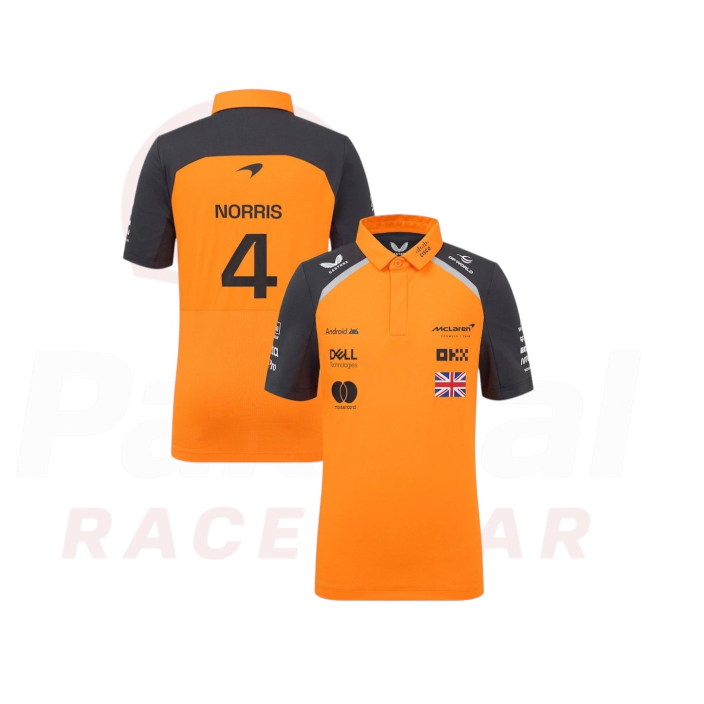 Kids' McLaren F1 2025 Team Lando Norris Driver Polo Shirt