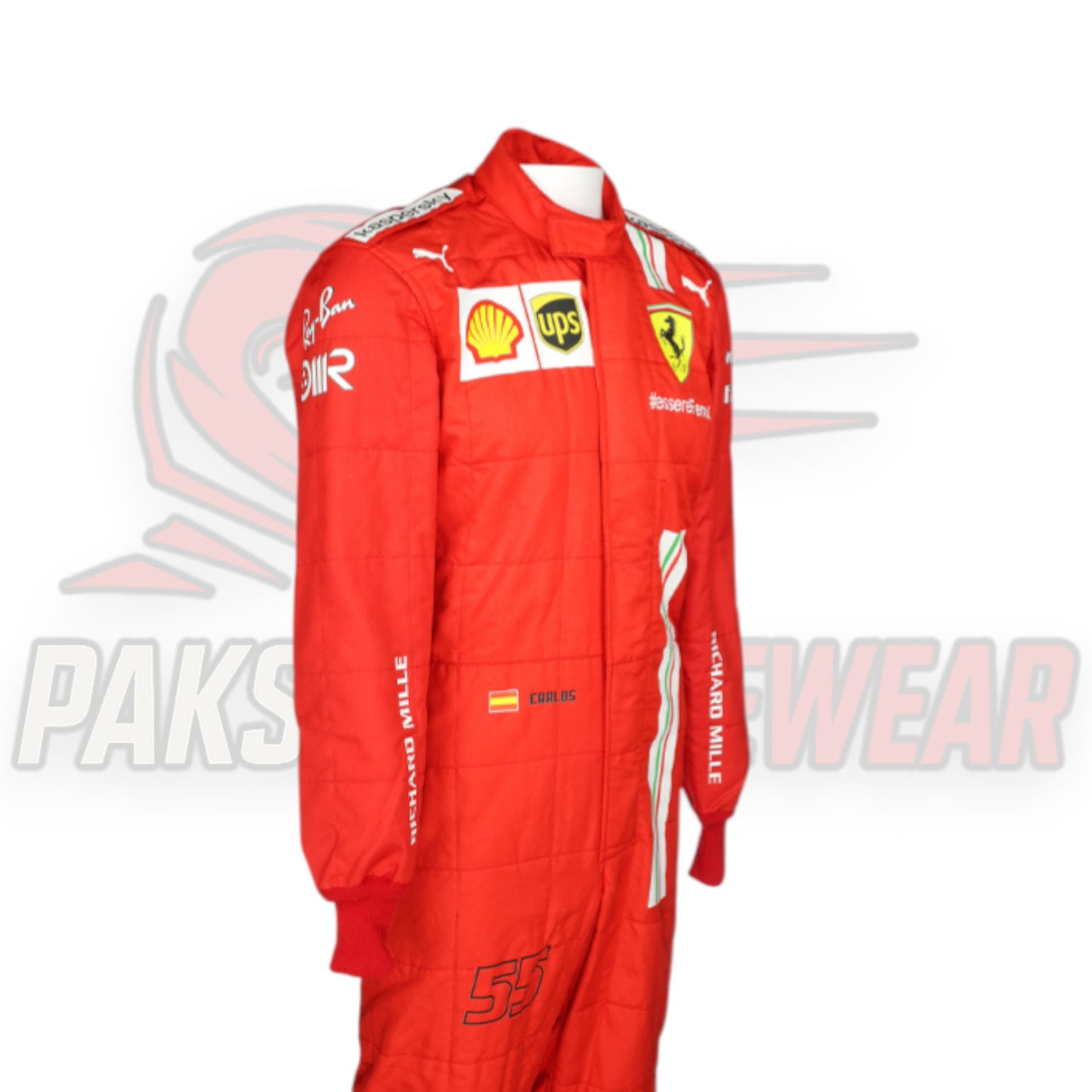 2021 Carlos Sainz Ferrari F1 Replica Race Suit | Scuderia-Inspired Karting Suit