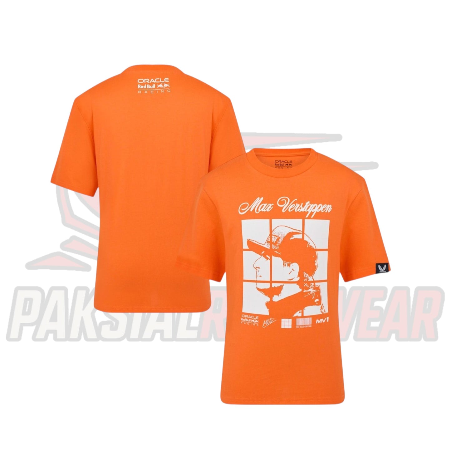Red Bull Racing Puzzle T-Shirt for Kids – Max Verstappen Orange