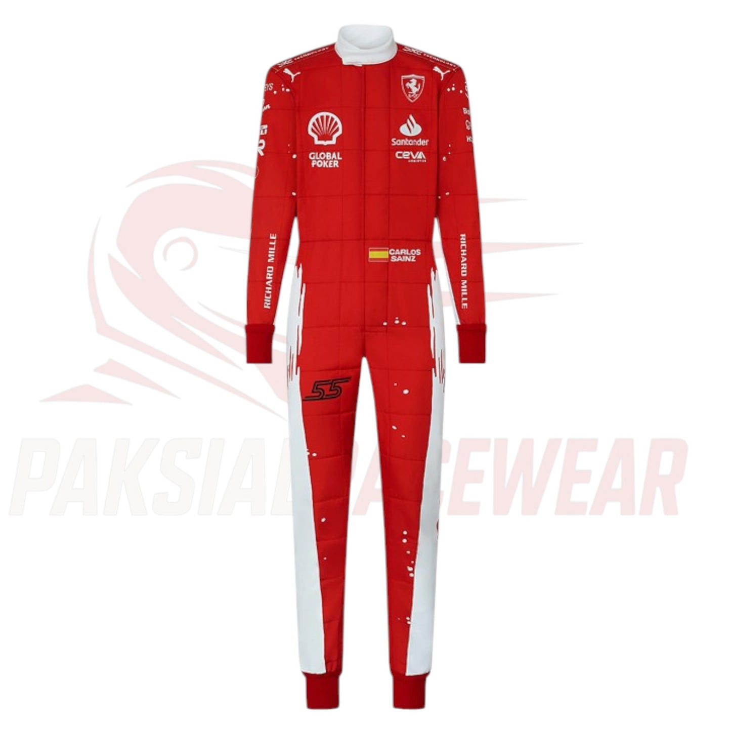 2023 Carlos Sainz Las Vegas GP Special Edition Ferrari F1 Replica Race Suit