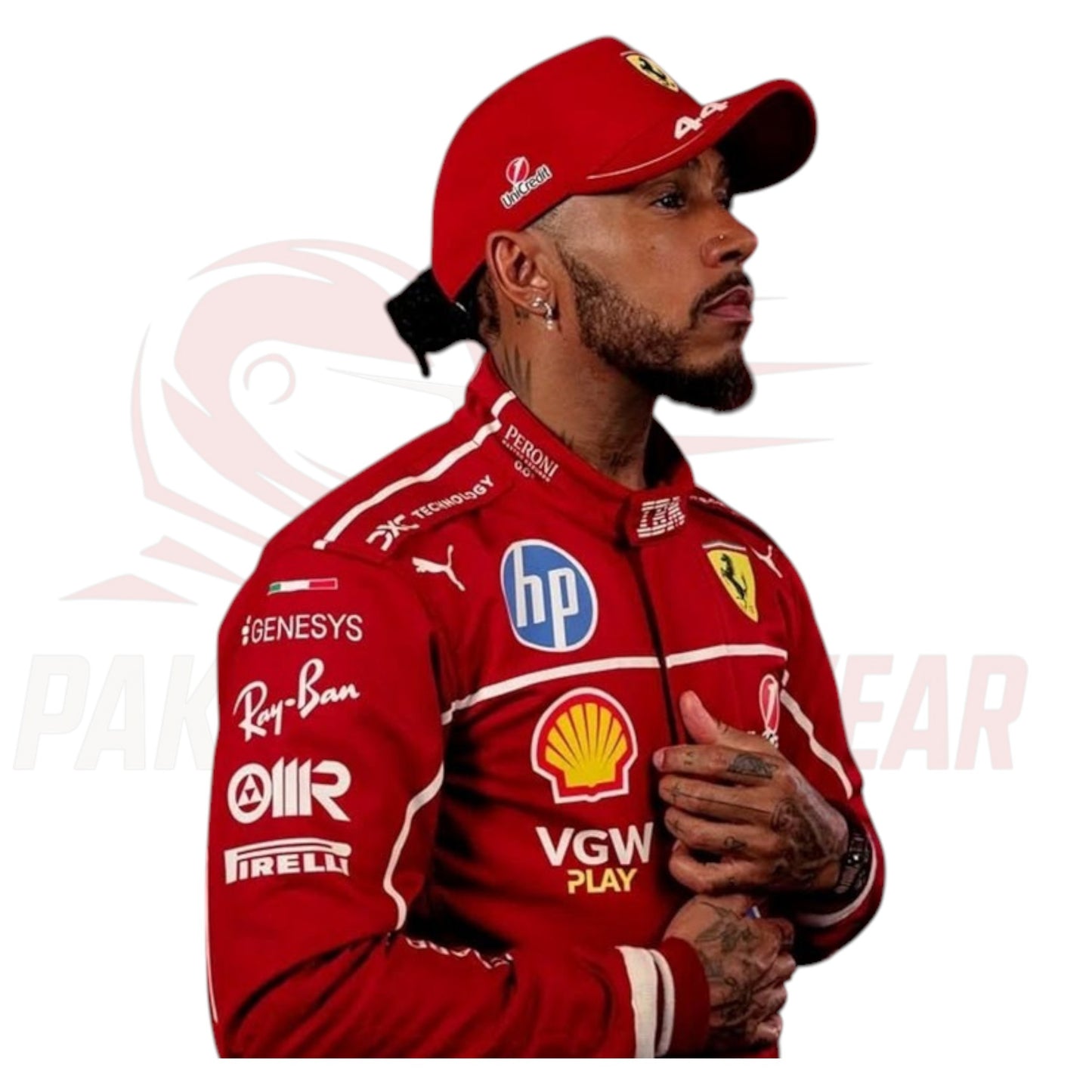 2025 Lewis Hamilton Scuderia Ferrari Replica F1 Race Suit