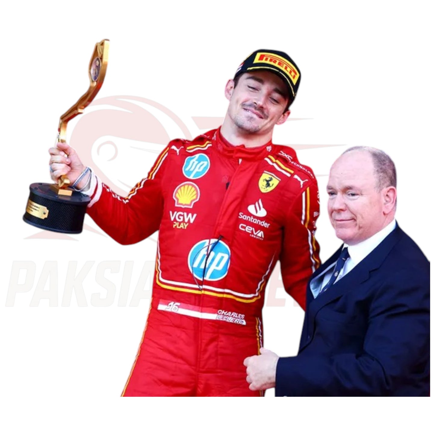 2024 Charles Leclerc Ferrari Monaco GP Special Edition Replica F1 Race Suit
