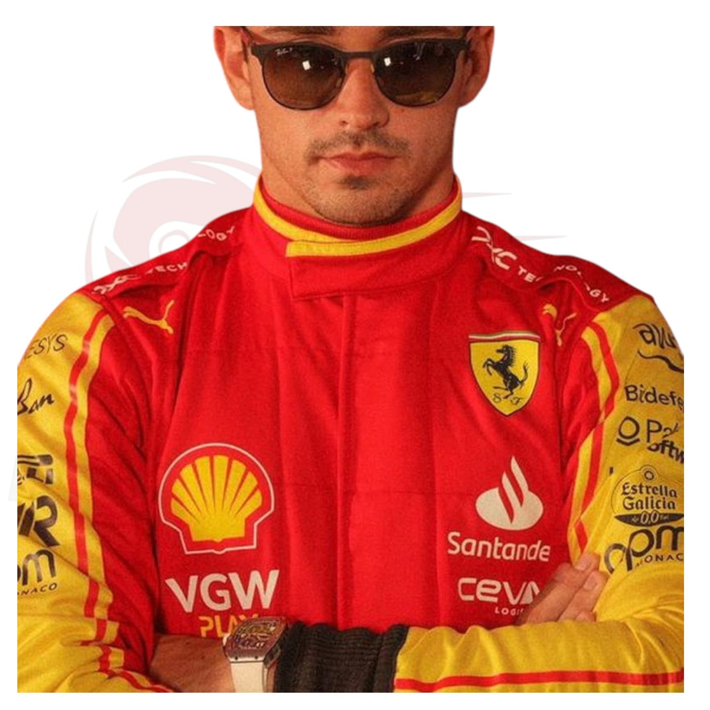 2023 Charles Leclerc Ferrari Monza GP Special Edition Replica F1 Race Suit