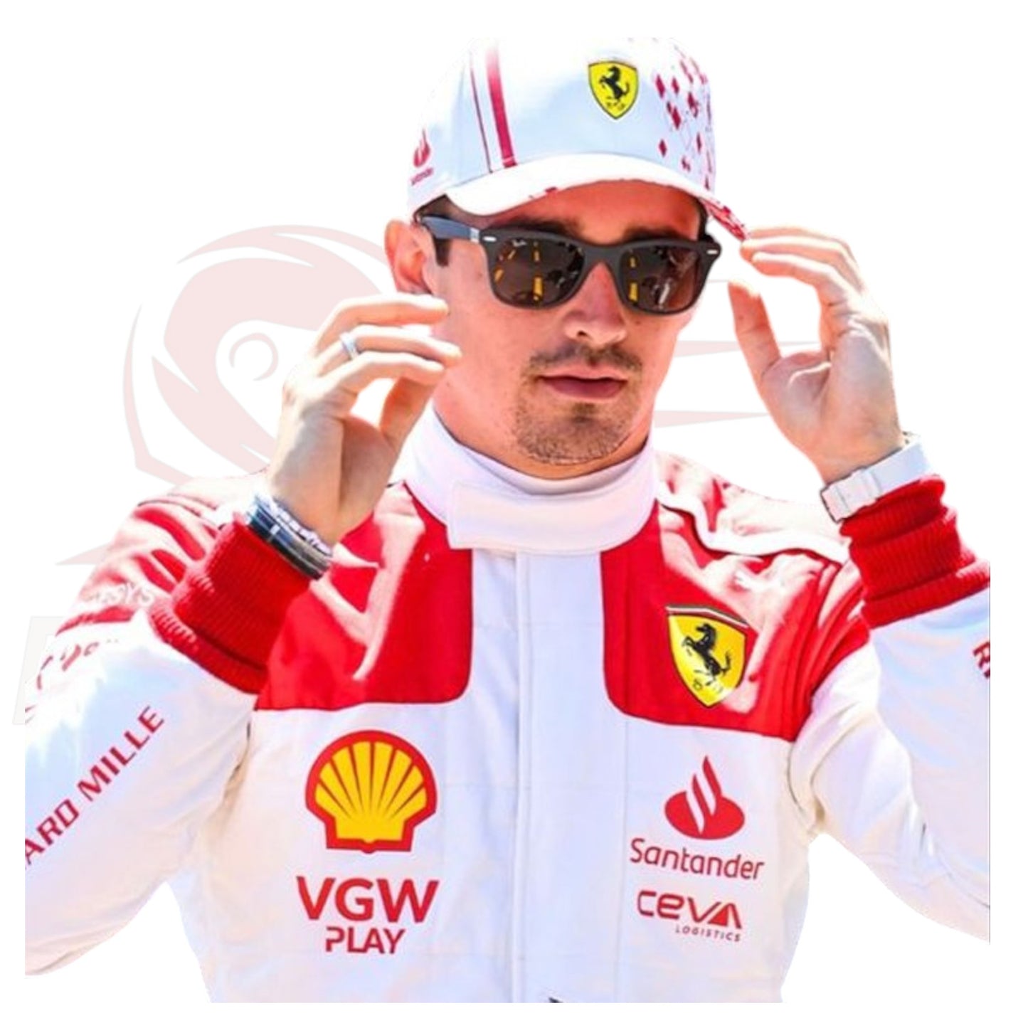 2023 Charles Leclerc Ferrari Monaco GP Special Edition Replica F1 Race Suit