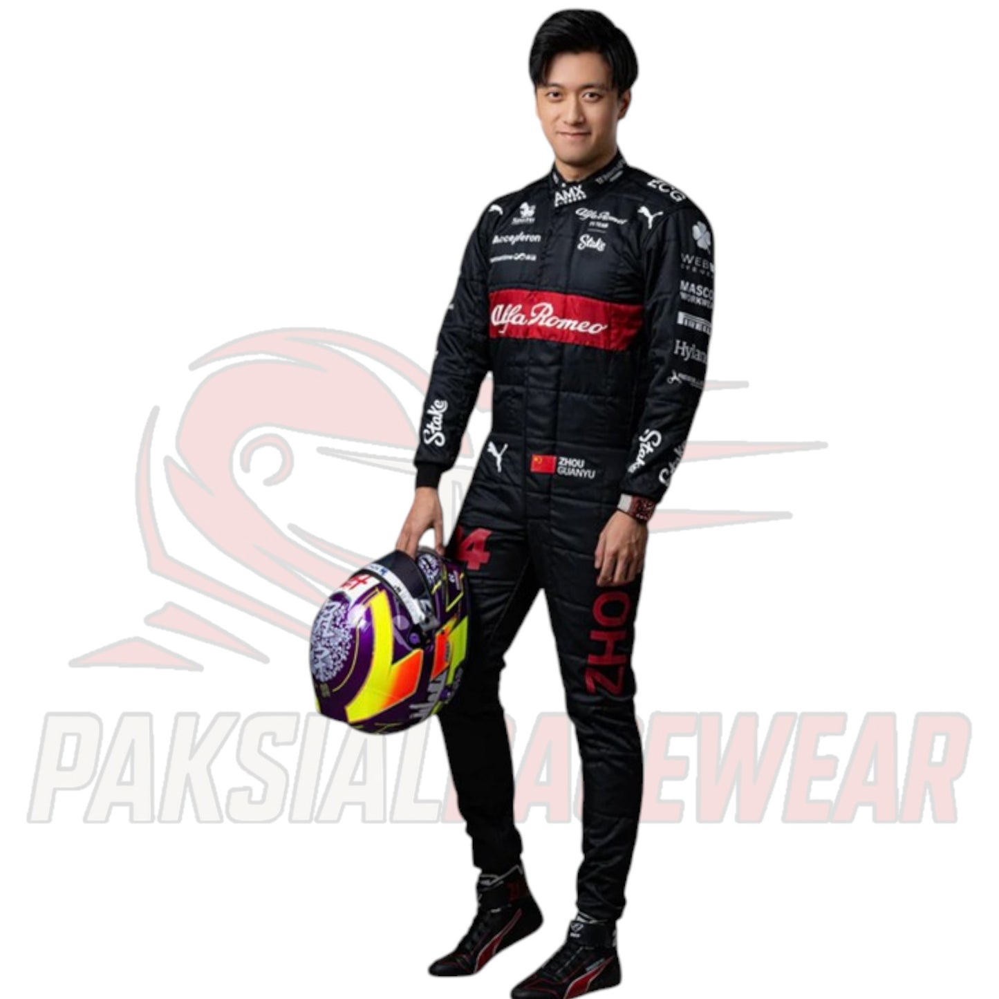 2023 Zhou Guanyu Alfa Romeo F1 Replica Race Suit