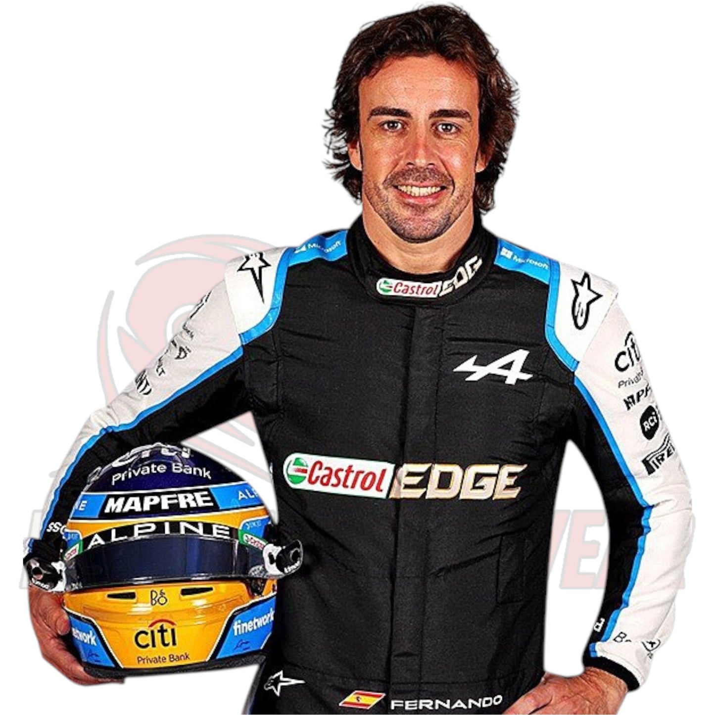 2021 Fernando Alonso Alpine F1 Replica Race Suit
